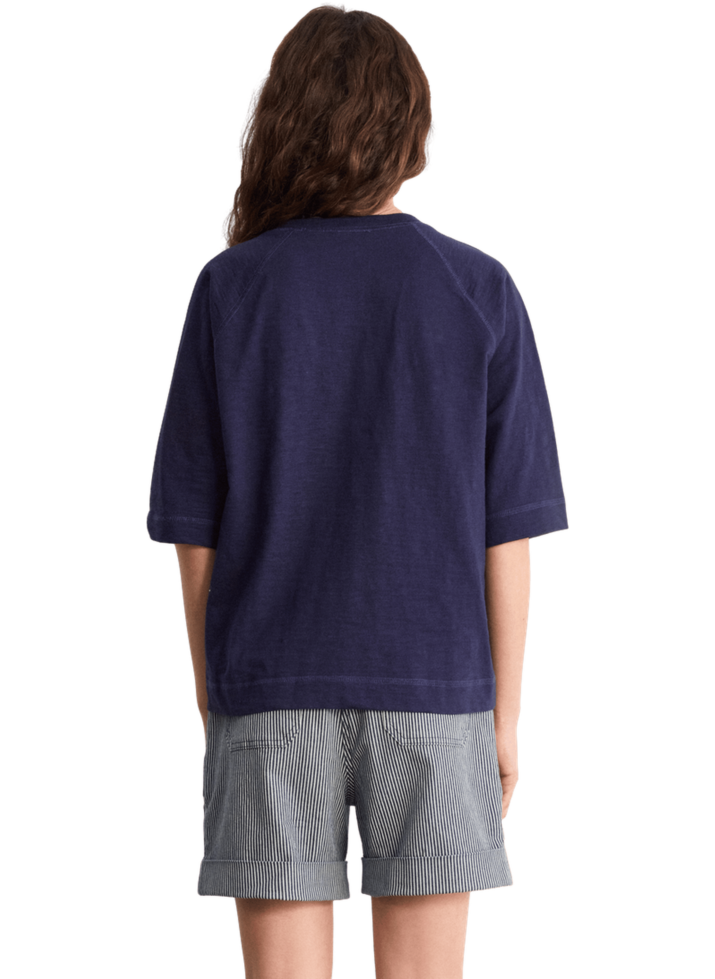 T-shirt à col rond en coton - tally PABLO Bleu