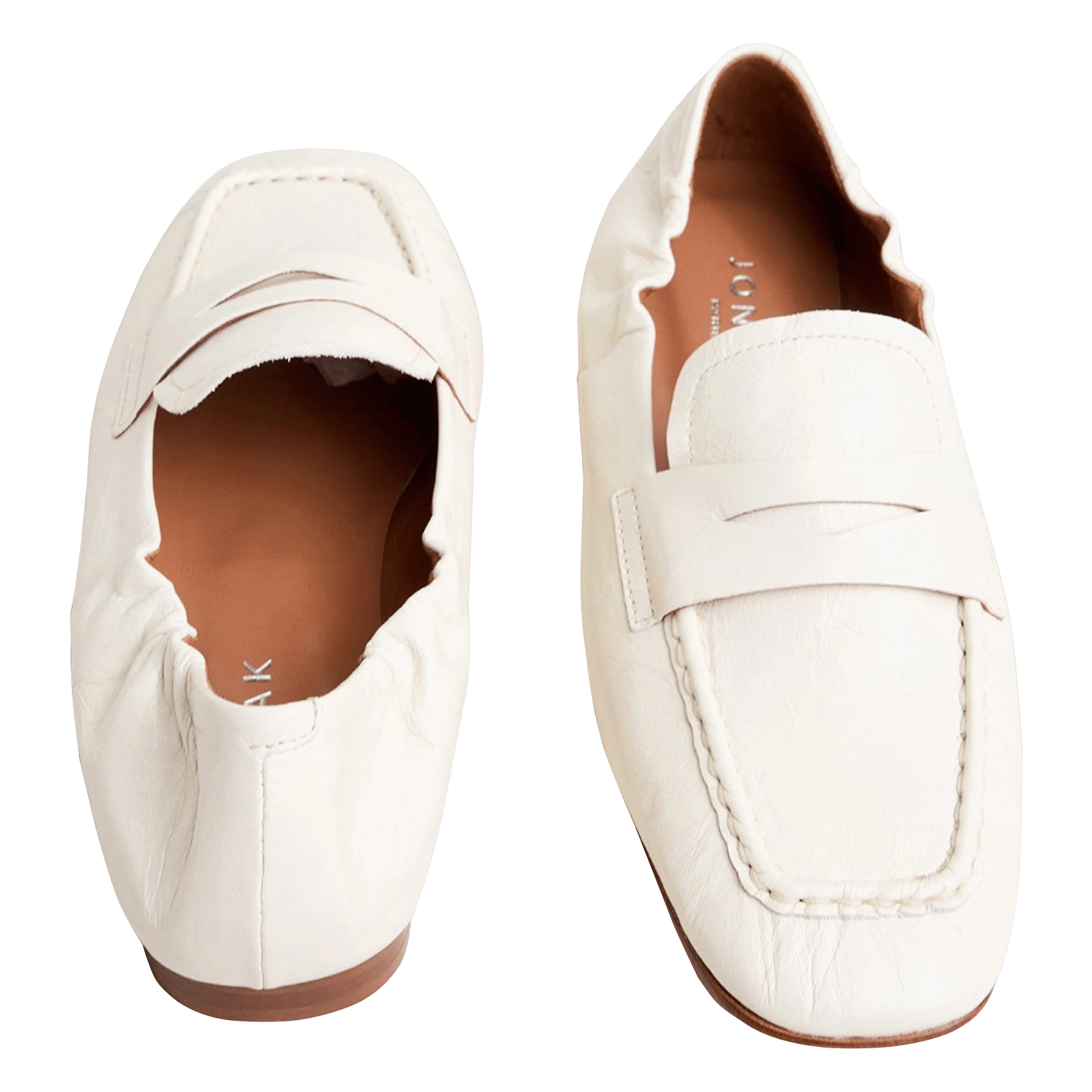 Mocassins en cuir dineo JONAK Blanc