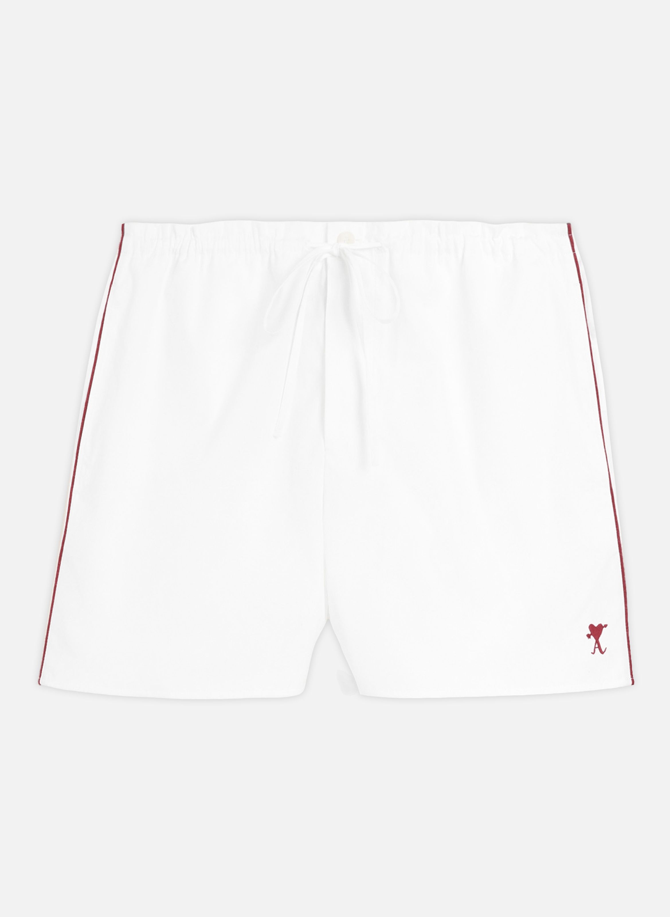 Short ami de coeur flèche unisexe en coton AMI PARIS Blanc