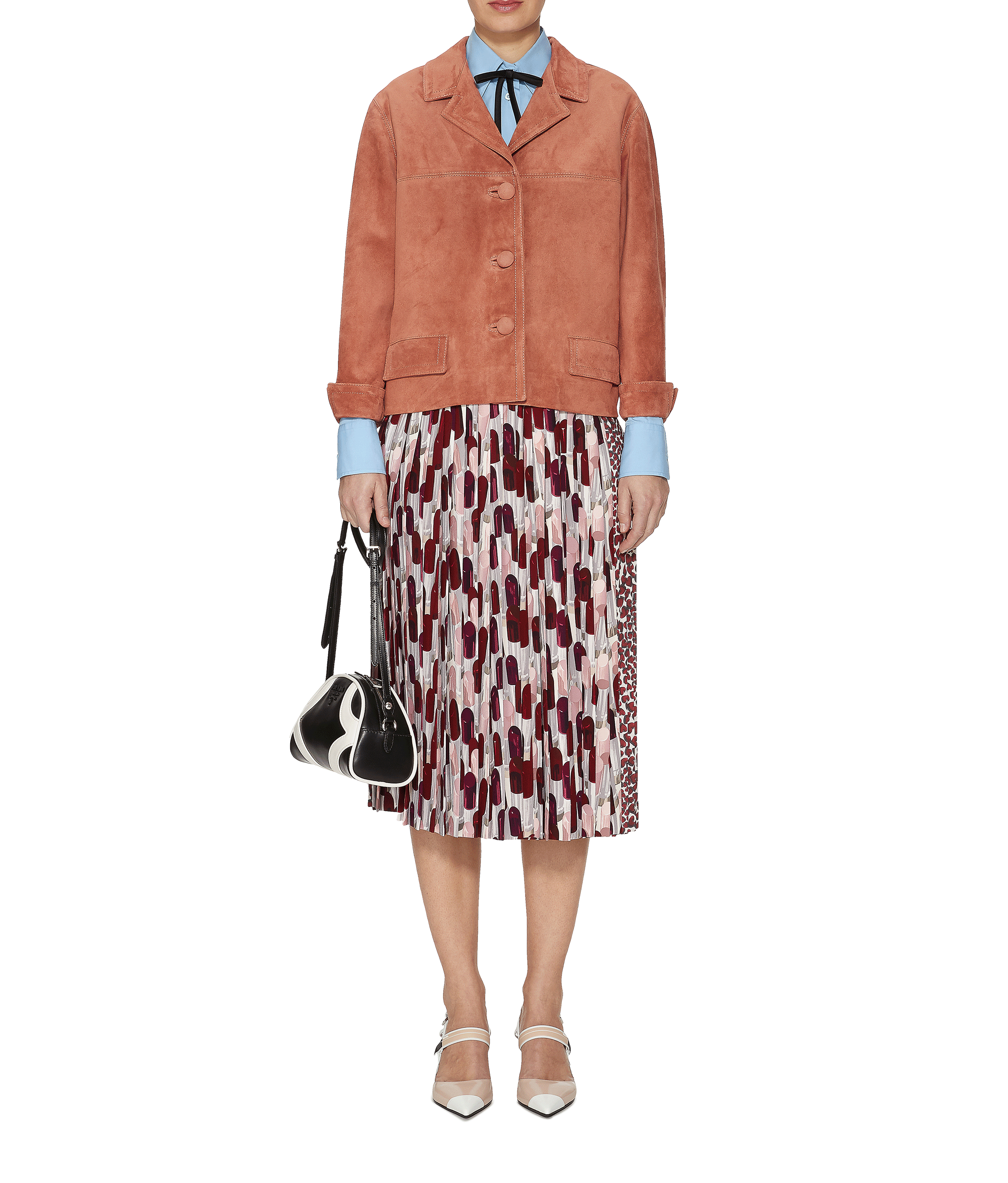 Suede Jacket PRADA Orange