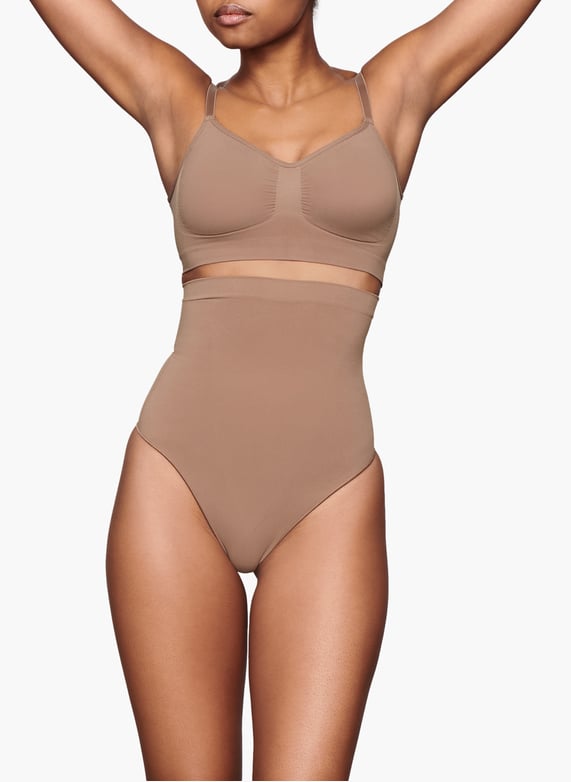 High-Waisted tight-Fitting dress Brown Skims - Women | Printemps.com High-Waisted tight-Fitting dress Brown Skims - Women | Printemps.com