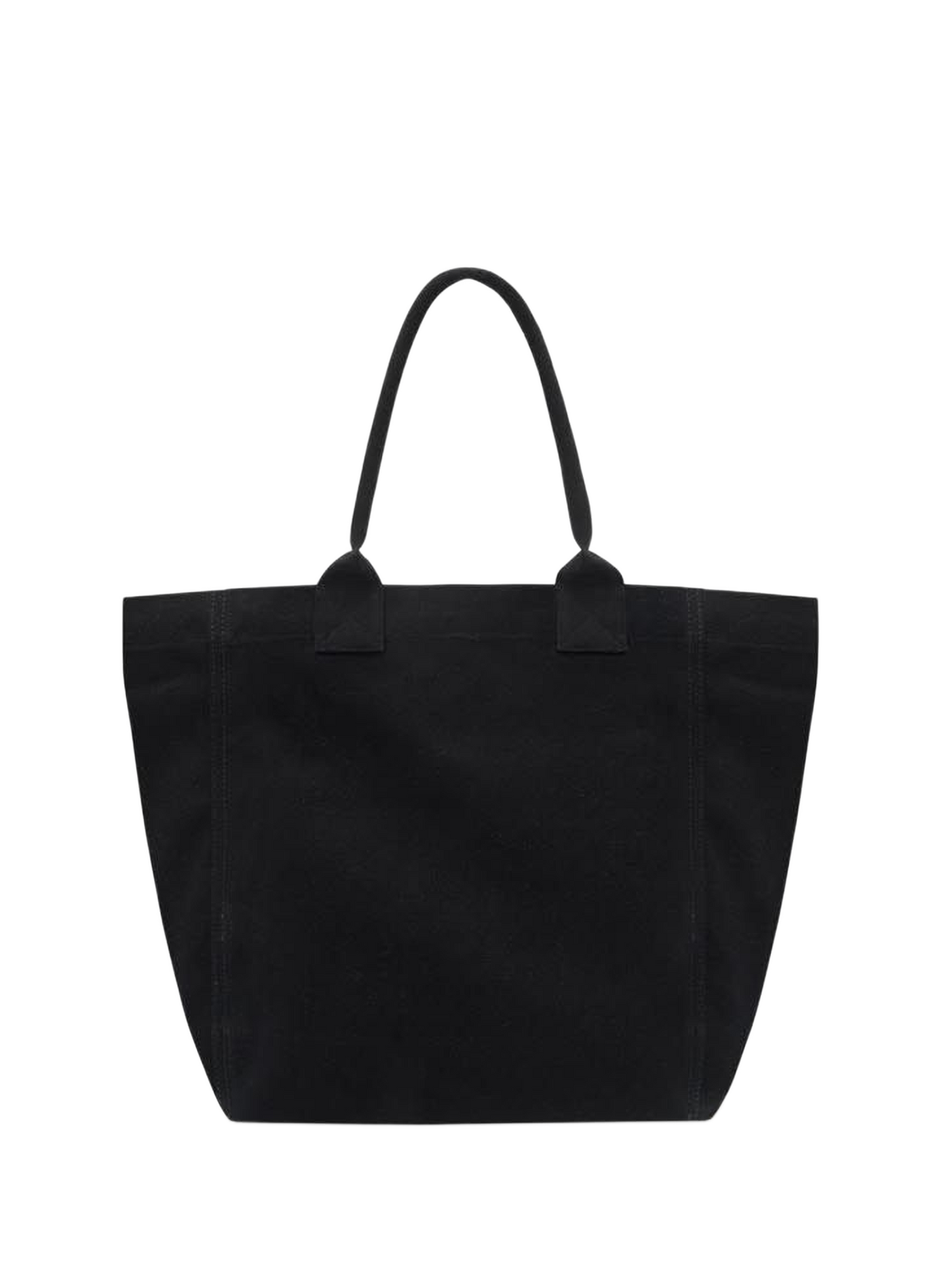 Small Yenky tote bag with embroidered logo in cotton ISABEL MARANT Black
