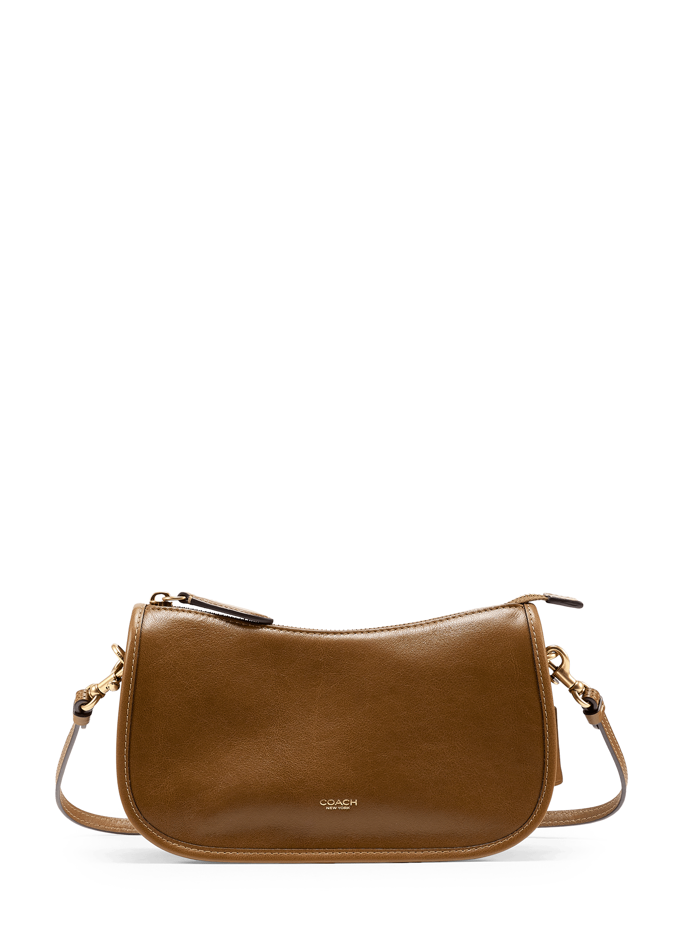 Sac Waverly en cuir grainé  COACH Vert
