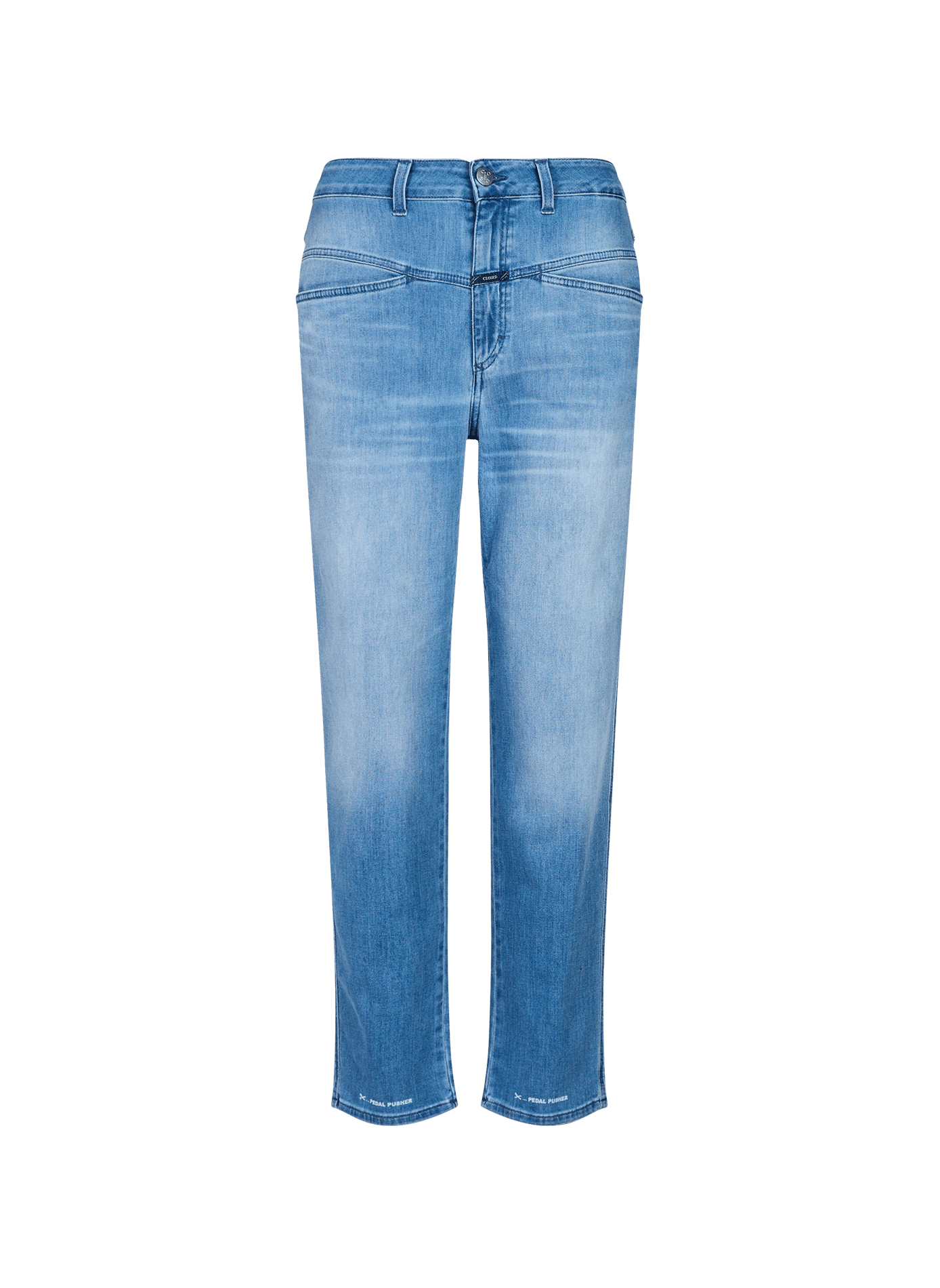 High-waisted stretch jeans in a cotton blend CLOSED Blue