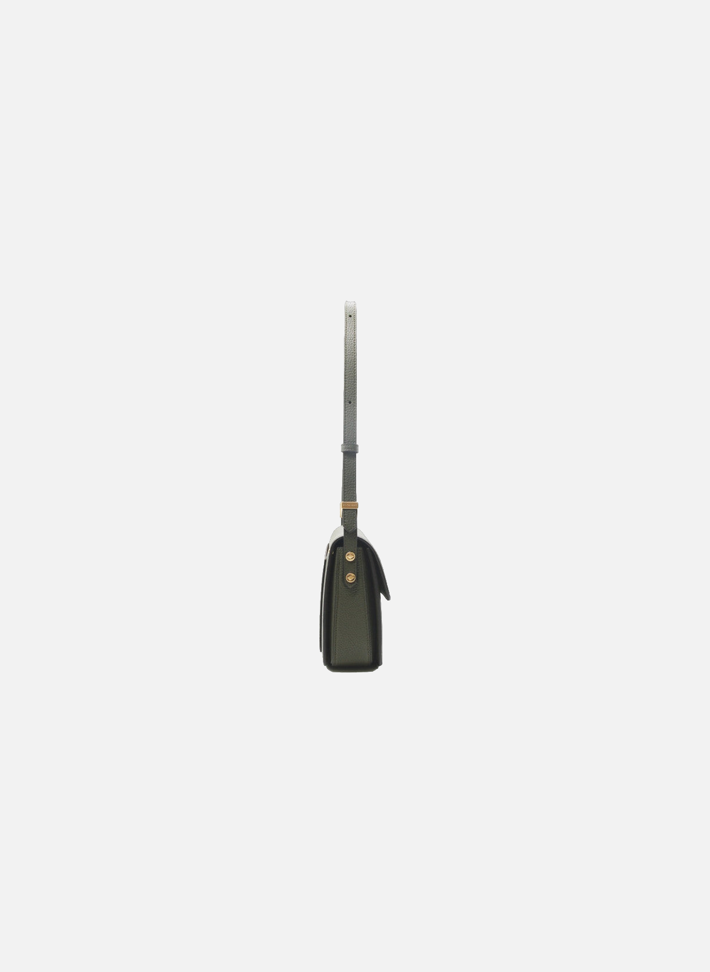 Auteuil | sac porté travers gm en cuir de vachette | Kaki POURCHET Femme