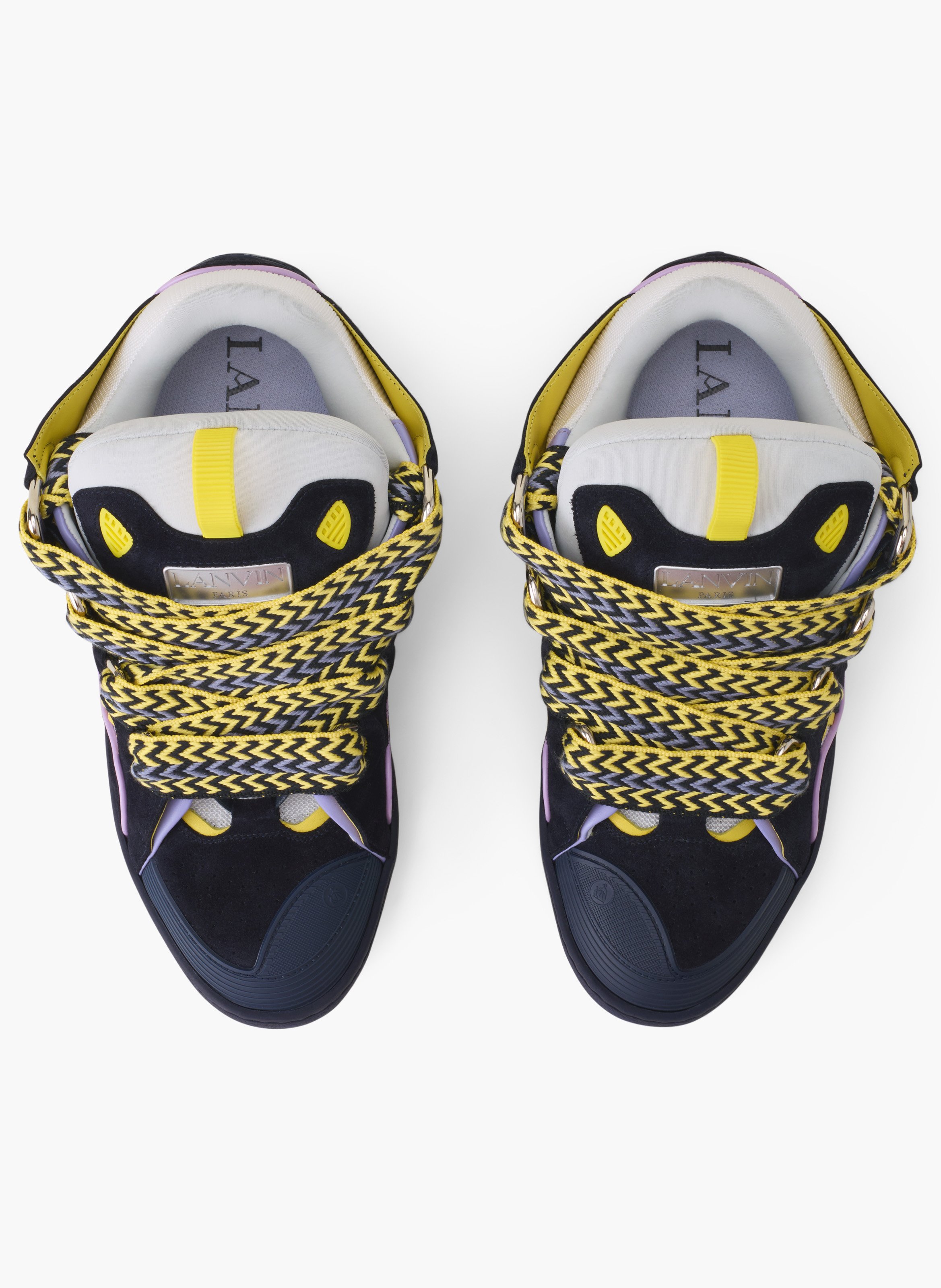 Sneakers curb en cuir LANVIN Bleu