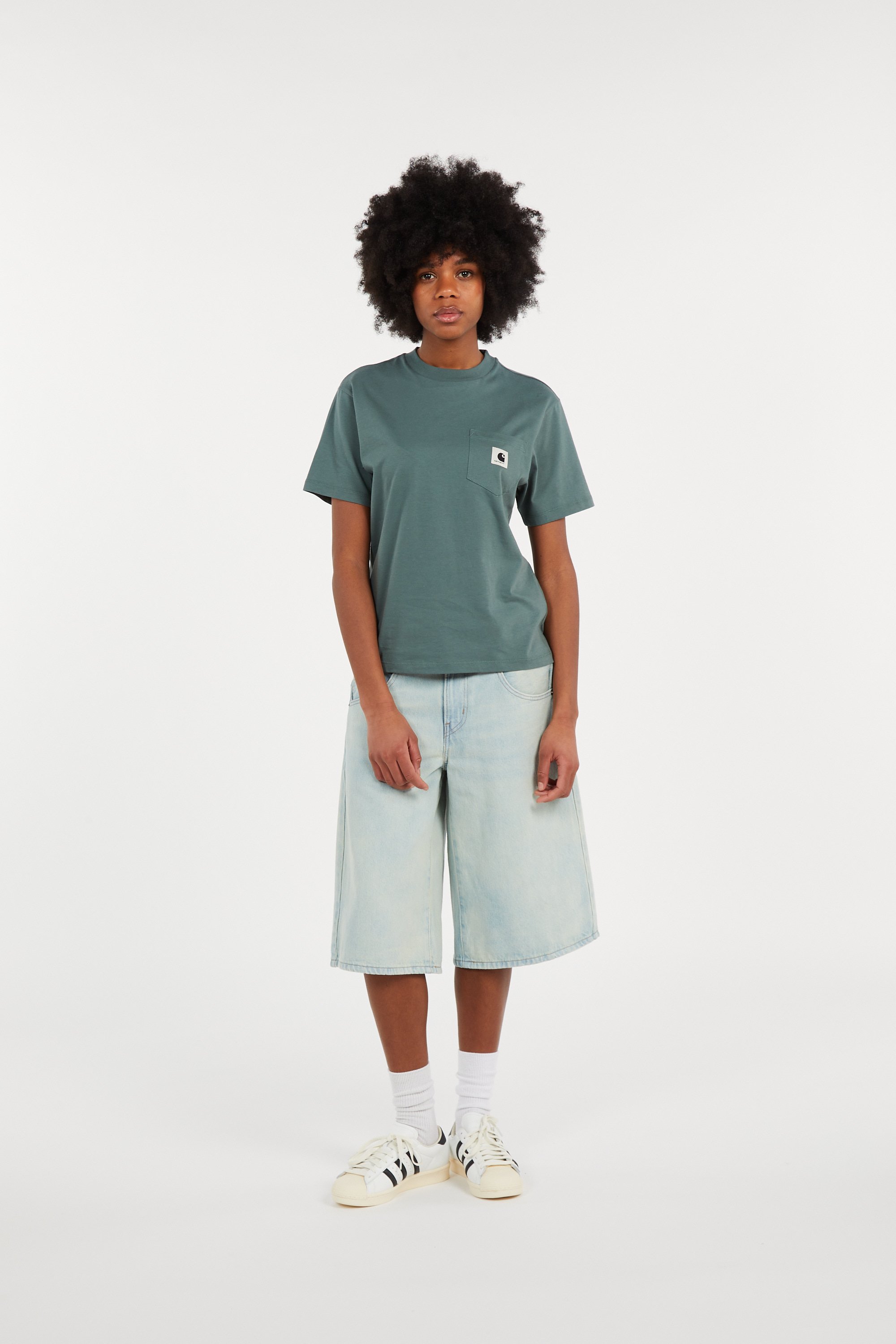 T-shirt w' s/s pocket t-shirt CARHARTT WIP Vert