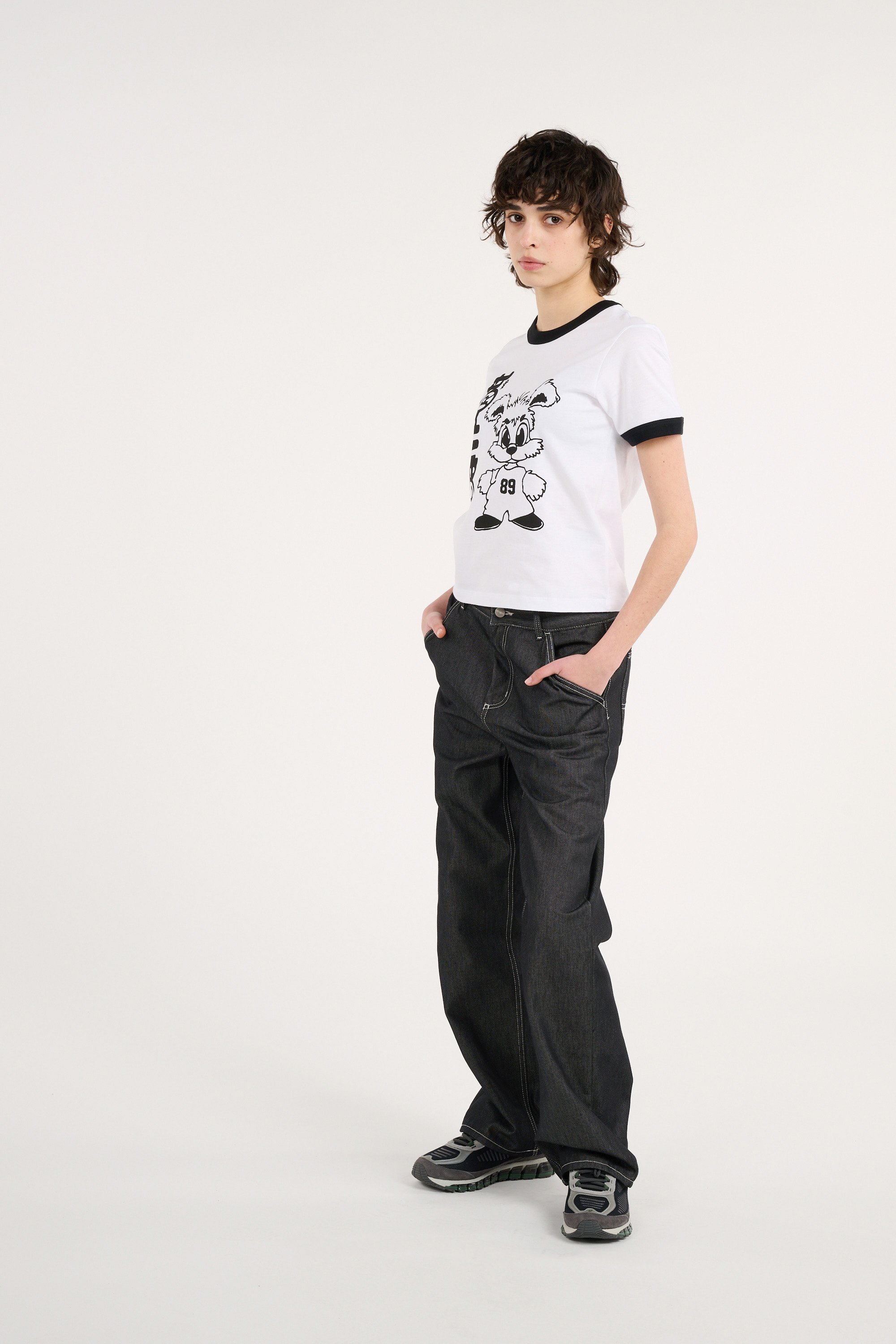 T-shirt w' s/s ip ringer t-shirt CARHARTT WIP Blanc