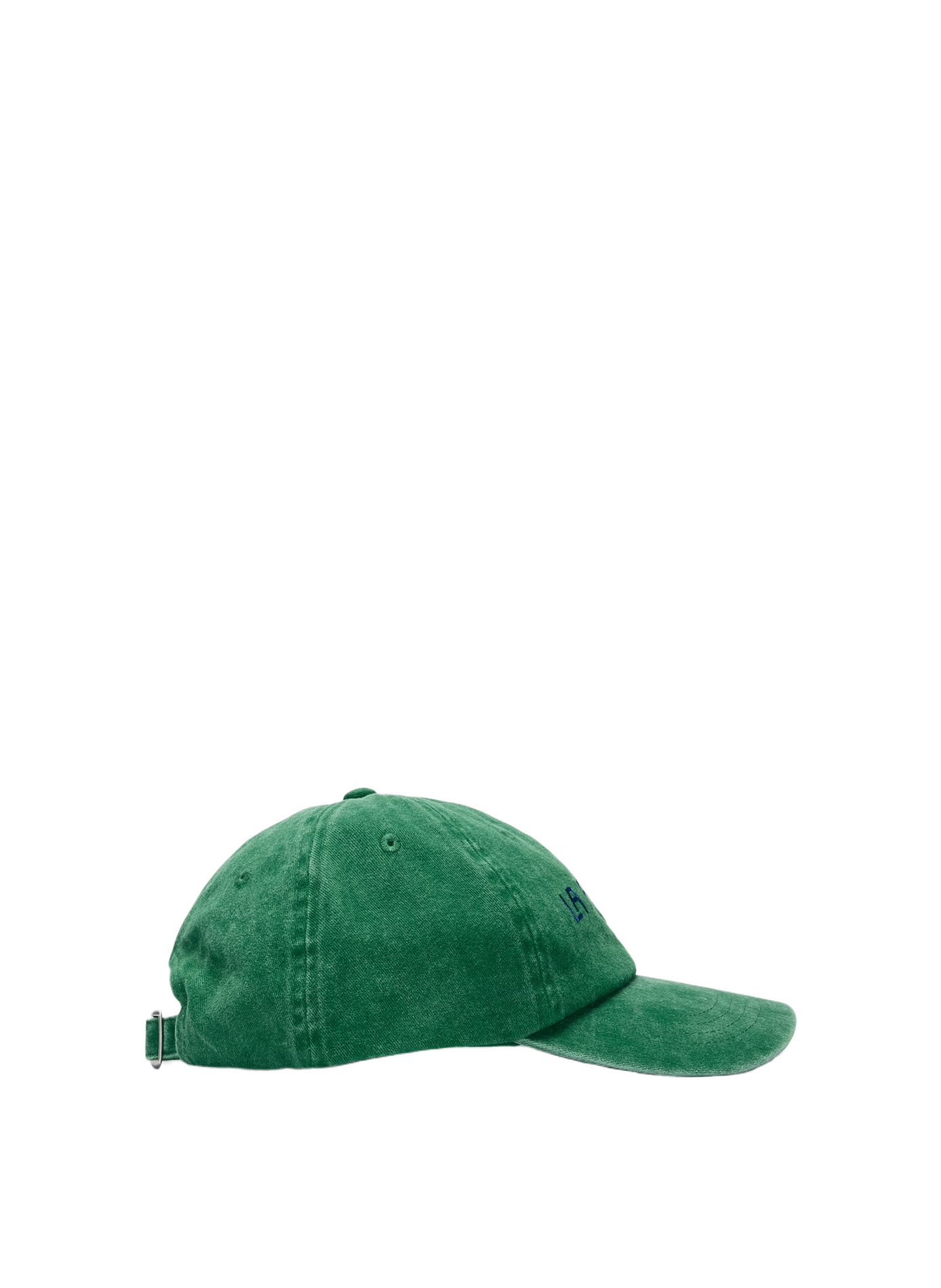 Embroidered cotton baseball cap SELECTED Green