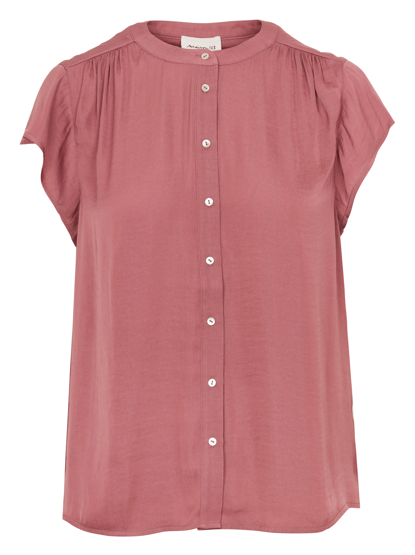 Chemise col rond maelle MAISON 123 Rose