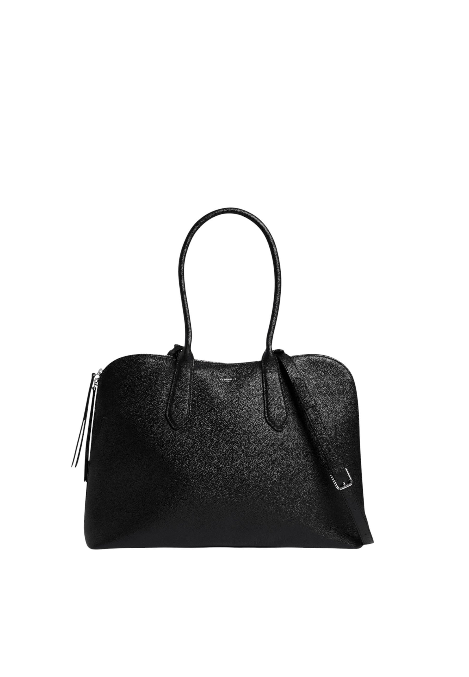 Porte documents 14" apolline en cuir grainé LE TANNEUR Noir