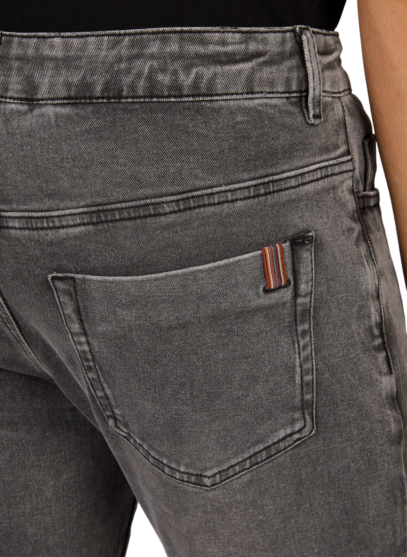 Slim washed denim jeans in cotton NOTIFY Grey