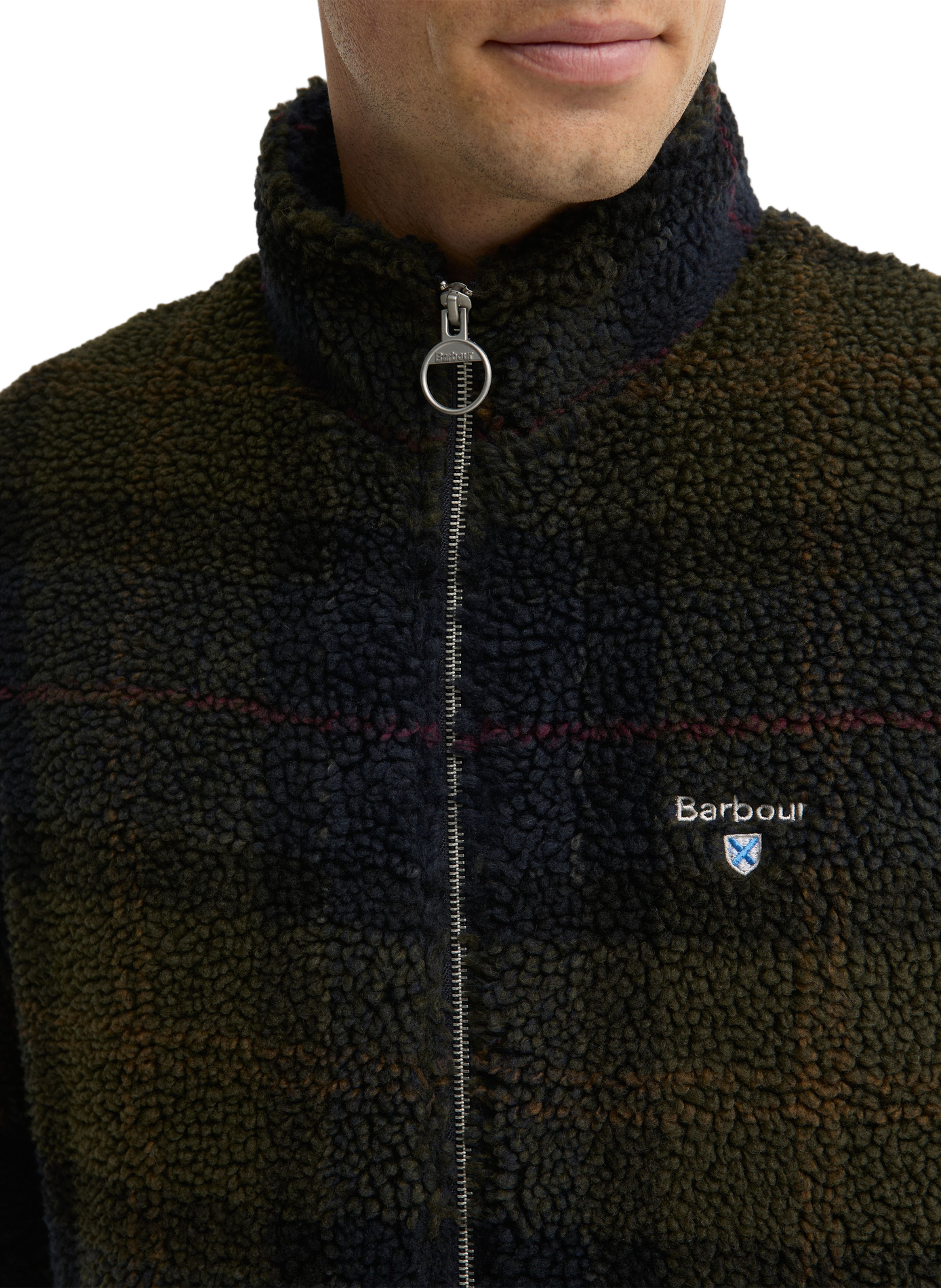 Tartan Fleece Jacket BARBOUR Multicolour