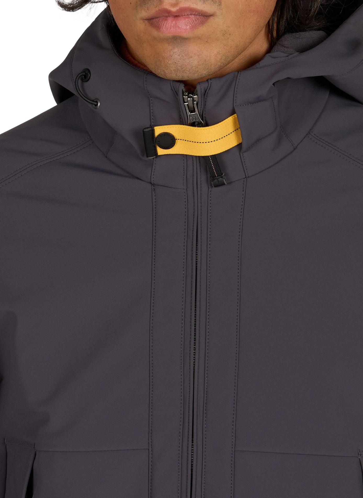 Einfarbige Abner Kapuzenjacke PARAJUMPERS Grau
