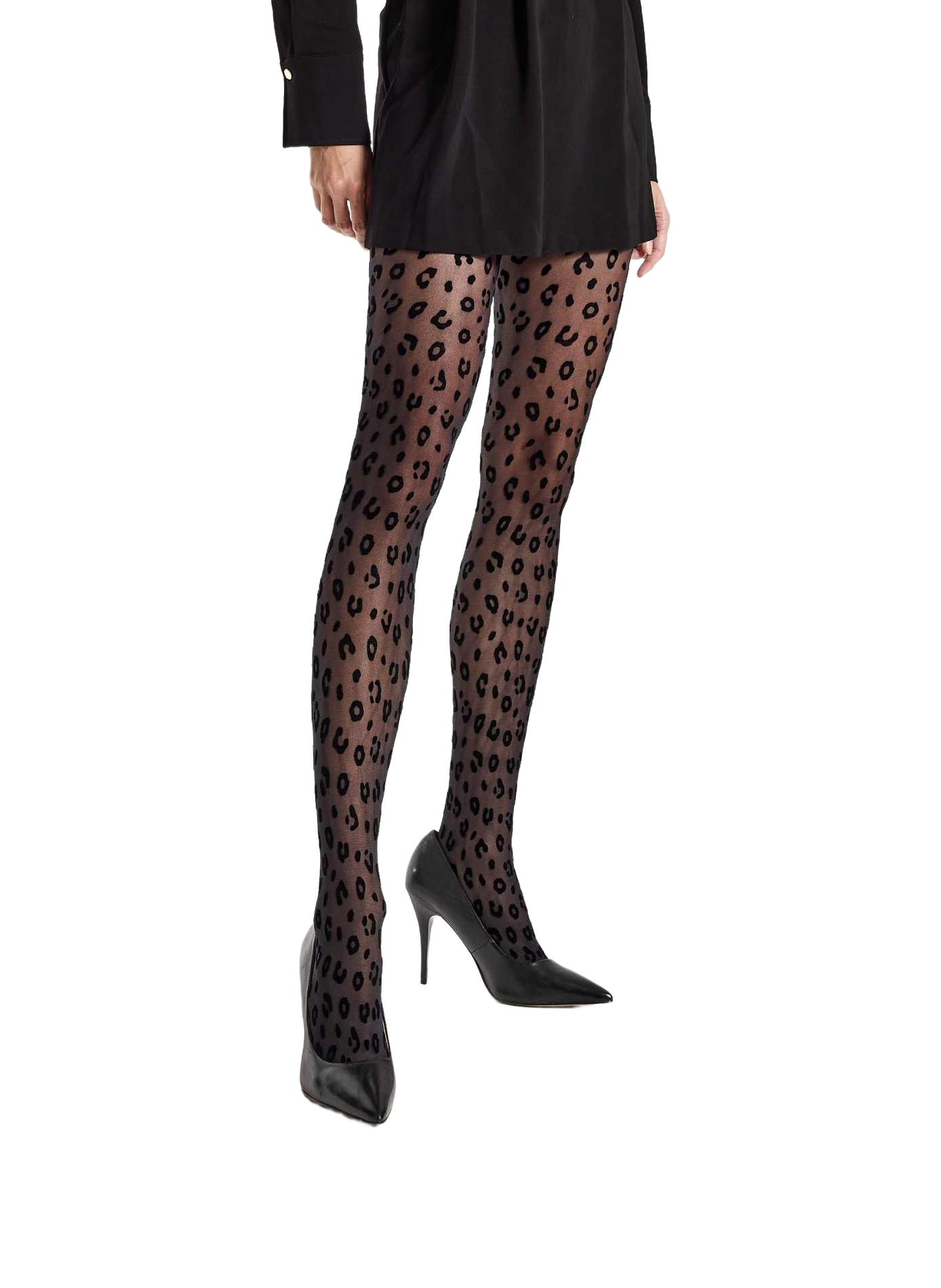 Collant con motivo animalier LE BOURGET Nero