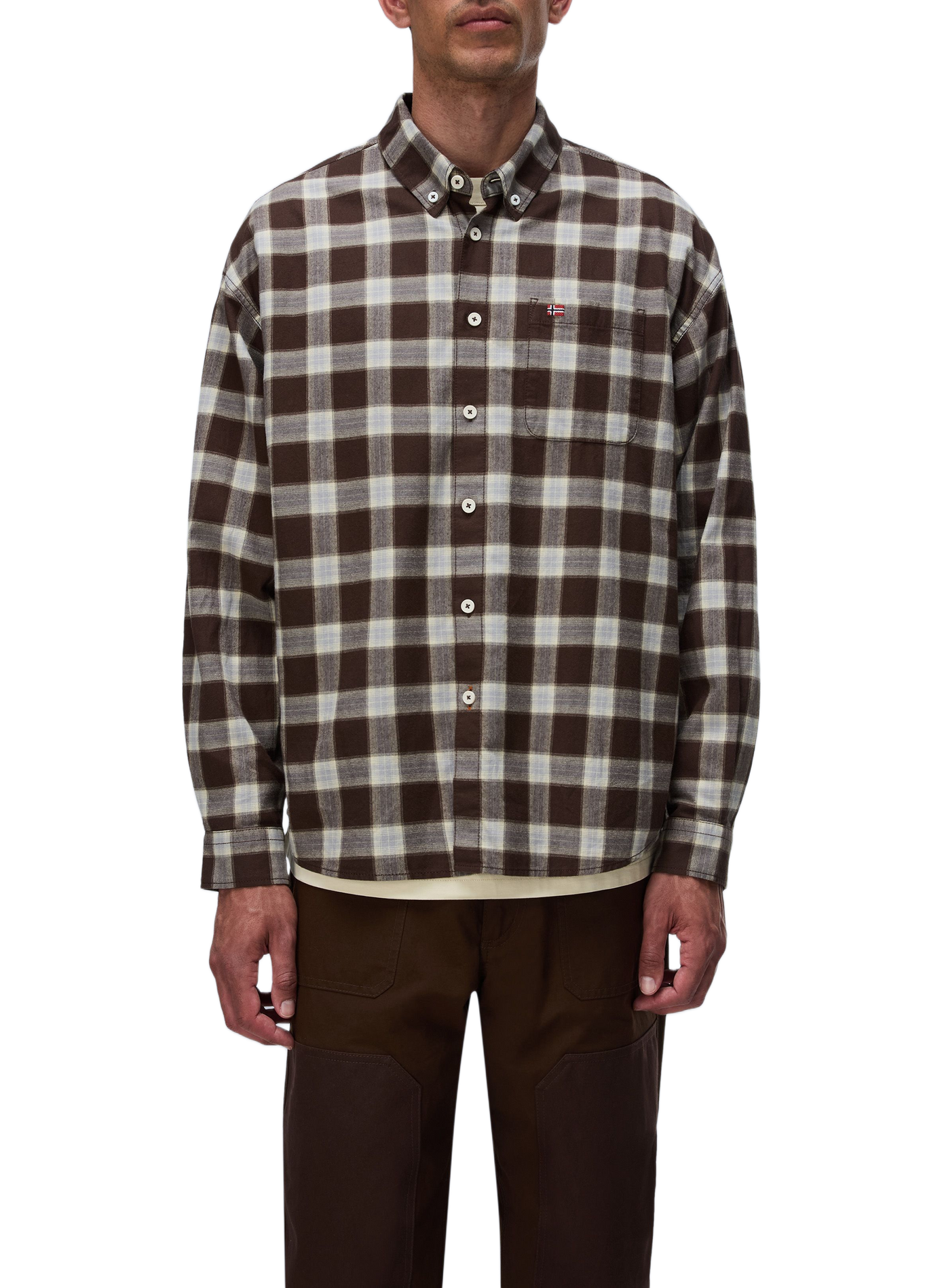 Straight cotton check shirt NAPAPIJRI Multicolour