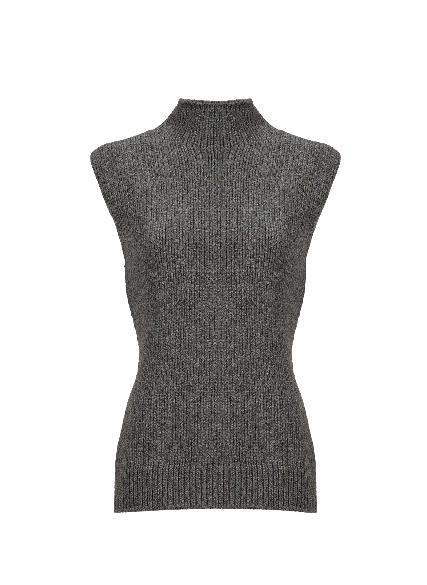 Pull col montant en laine