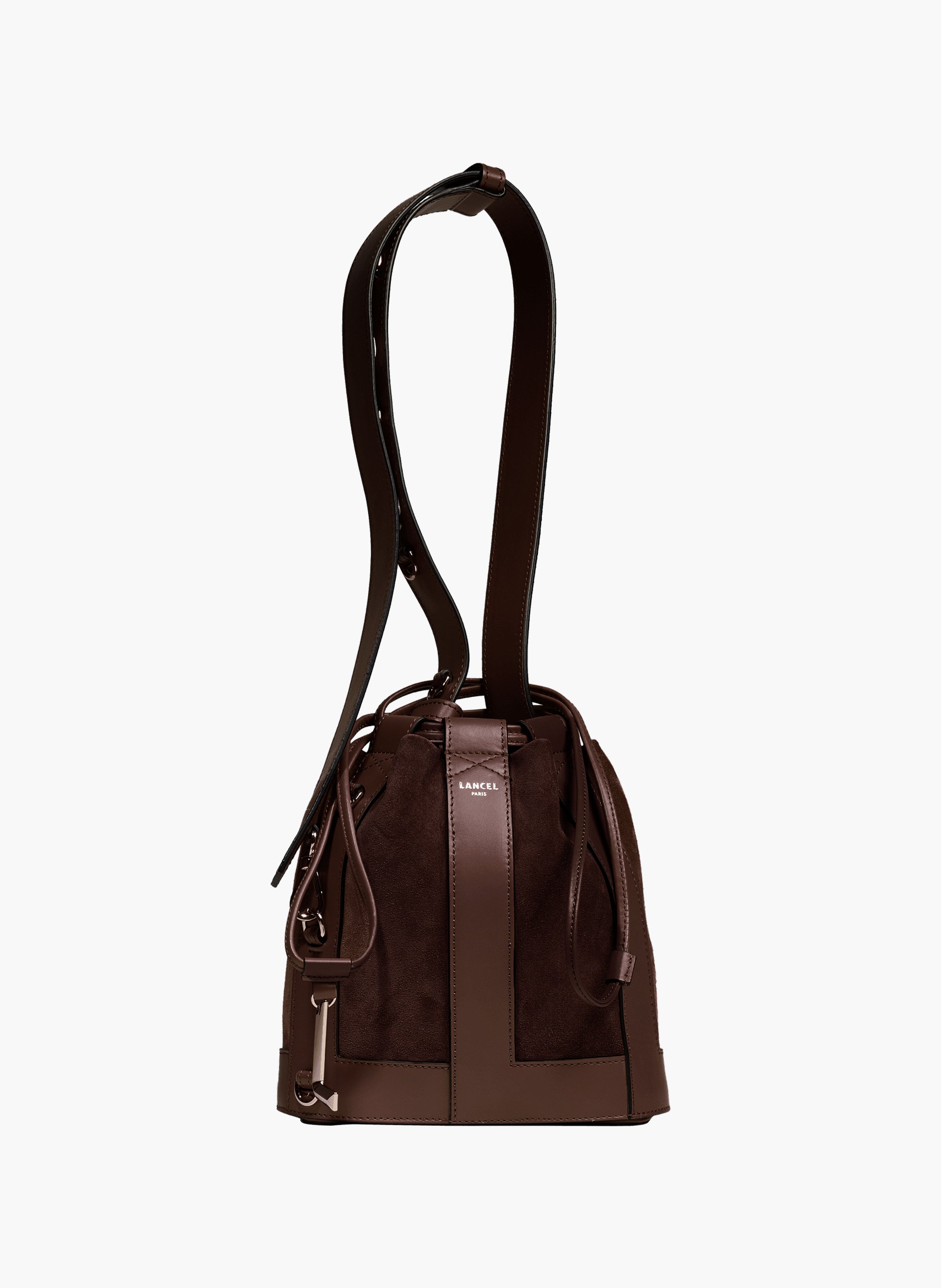 Sac seau m elles de lancel en cuir LANCEL Marron