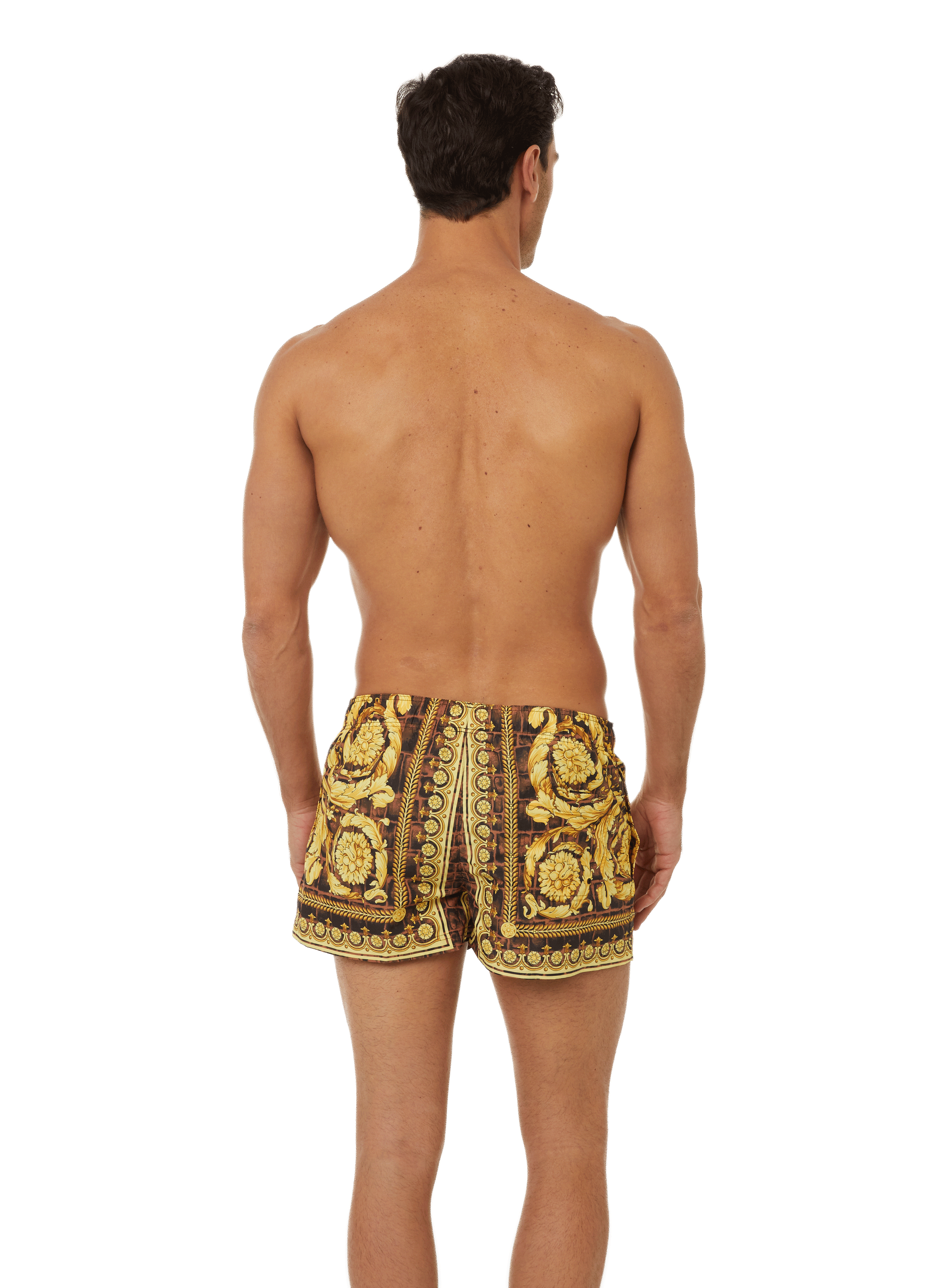 Barocco-print swim shorts VERSACE Multicolour