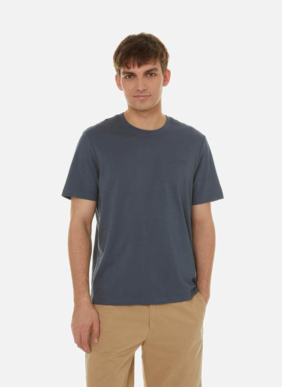 AIGLE T-shirt en coton mélangé Gris