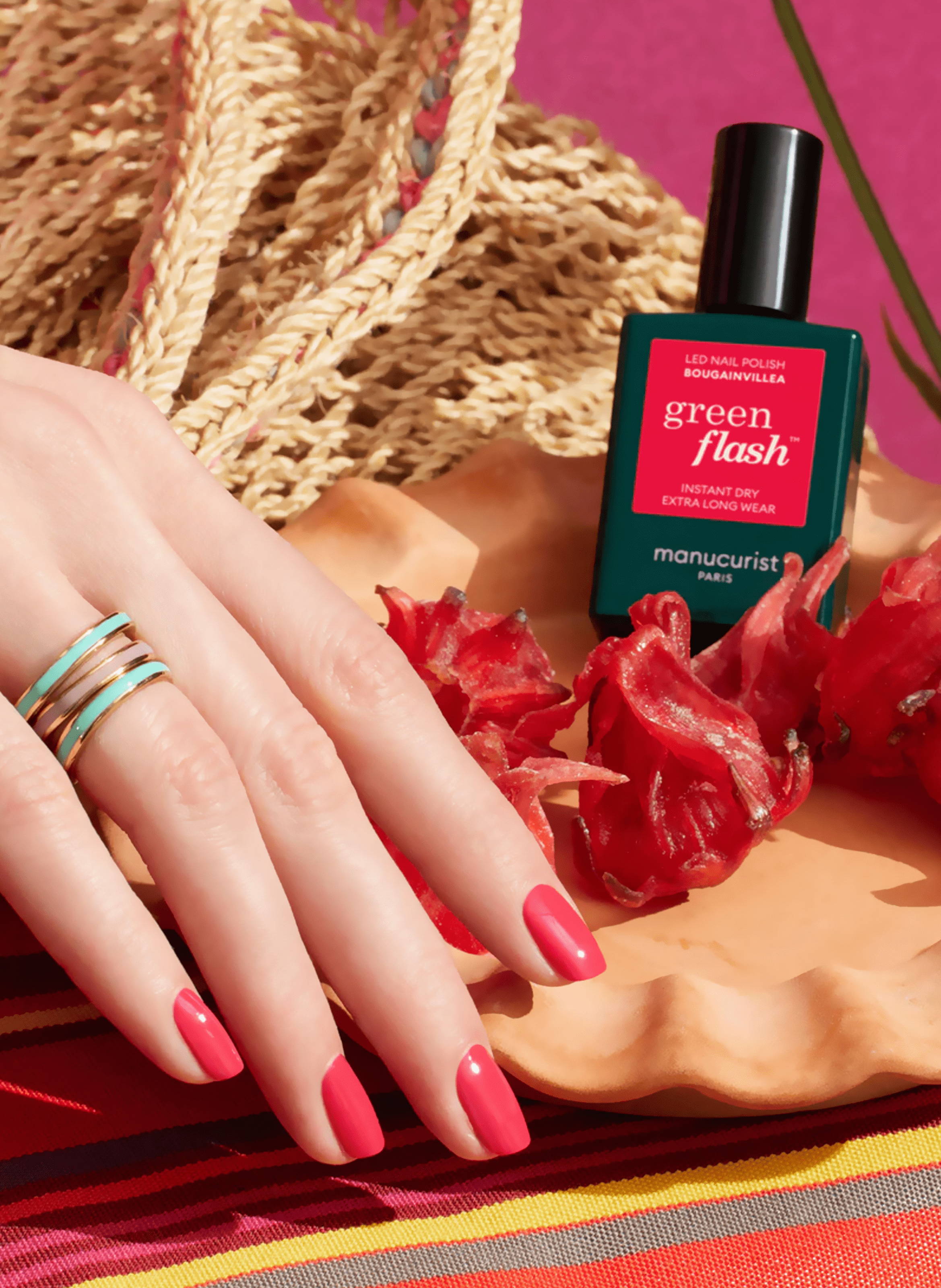 Green Flash Nail Polish MANUCURIST Bougainvillea