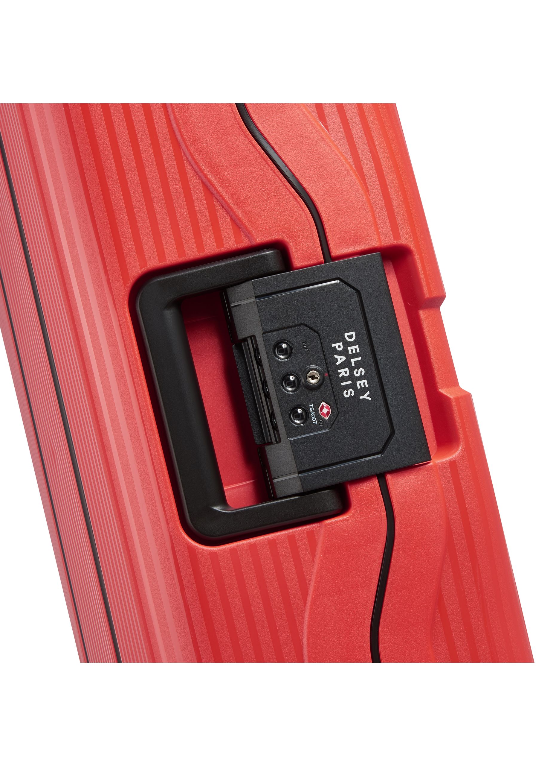 Valise cabine rigide taille s - color block hardside DELSEY PARIS Rouge