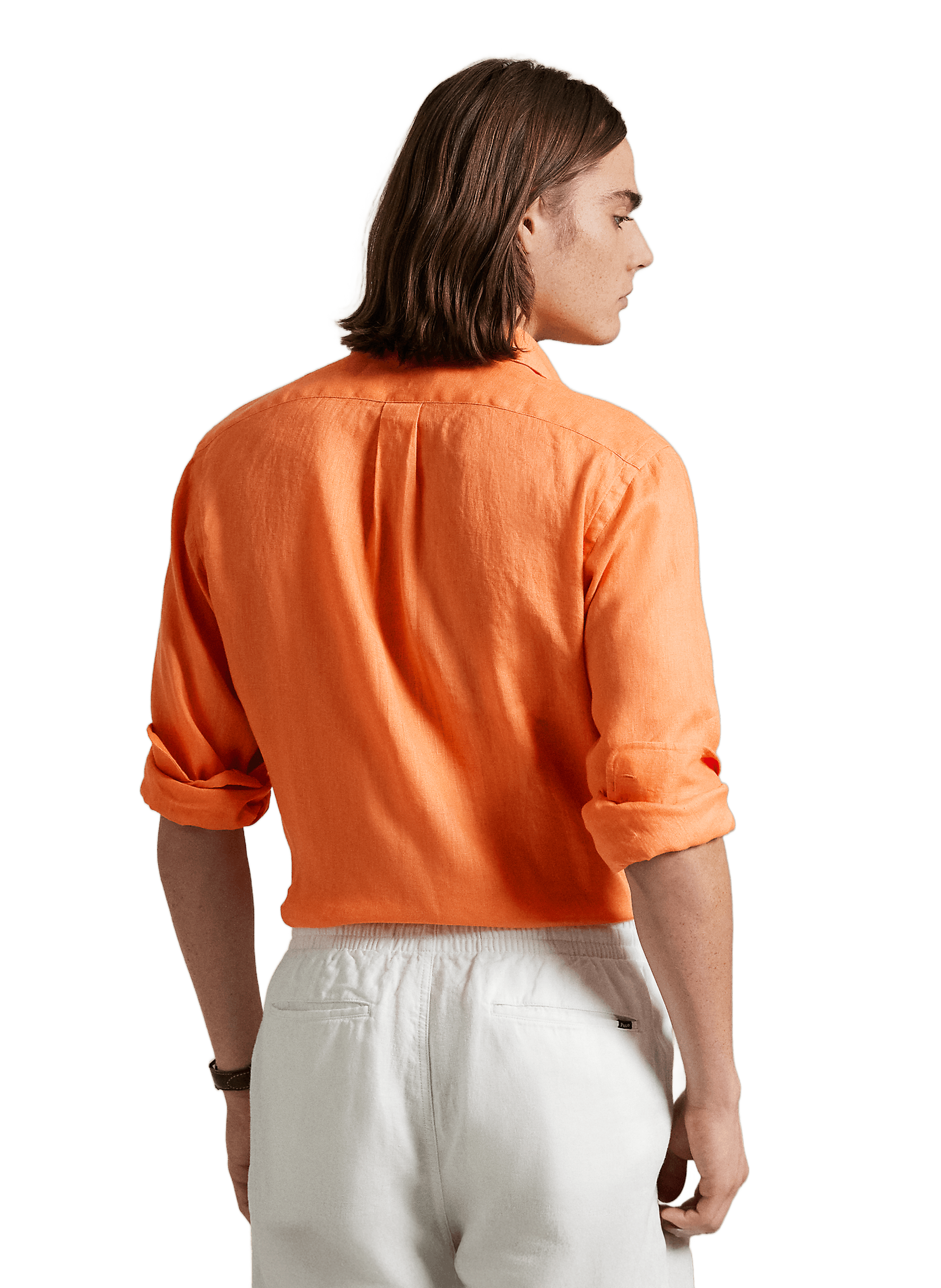 Chemise en lin POLO RALPH LAUREN Orange