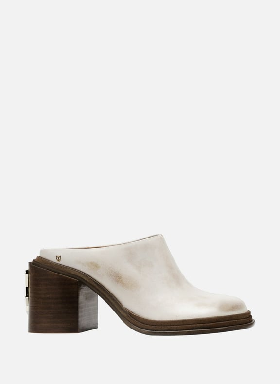 Mules nova Blanc by NAKED WOLFE NAKED WOLFE Mules nova Blanc