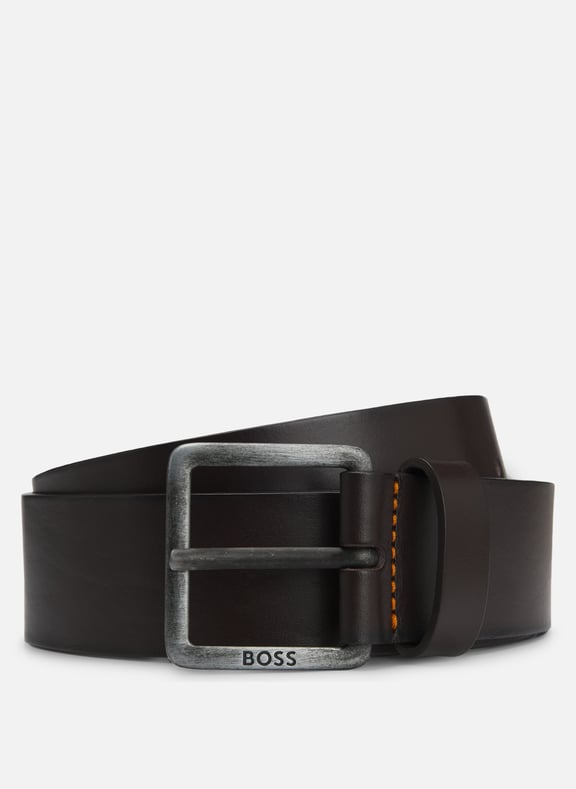 Ceinture en cuir Marron by BOSS BOSS Ceinture en cuir Marron