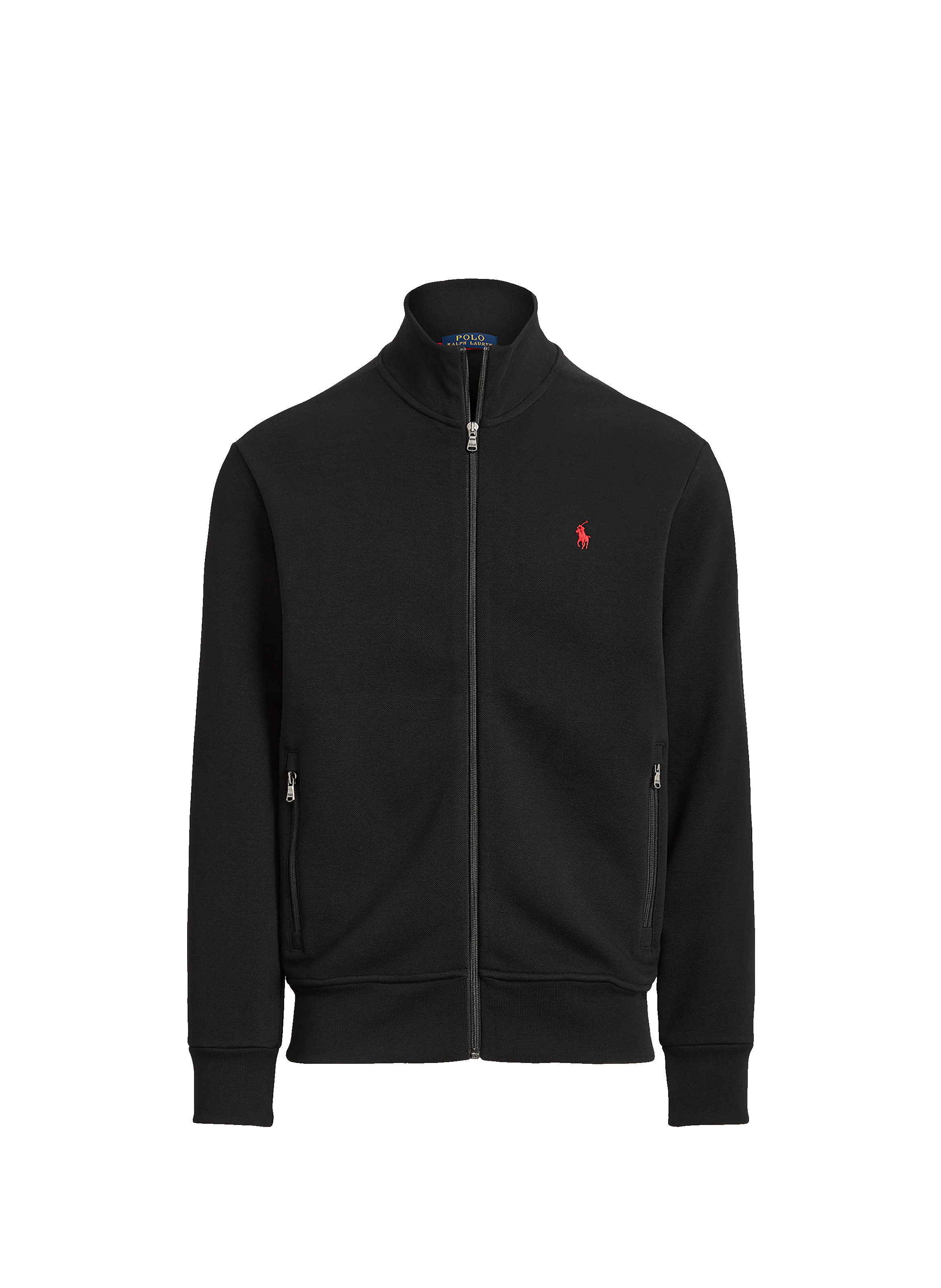 Straight high-neck cotton blend vest POLO RALPH LAUREN Black