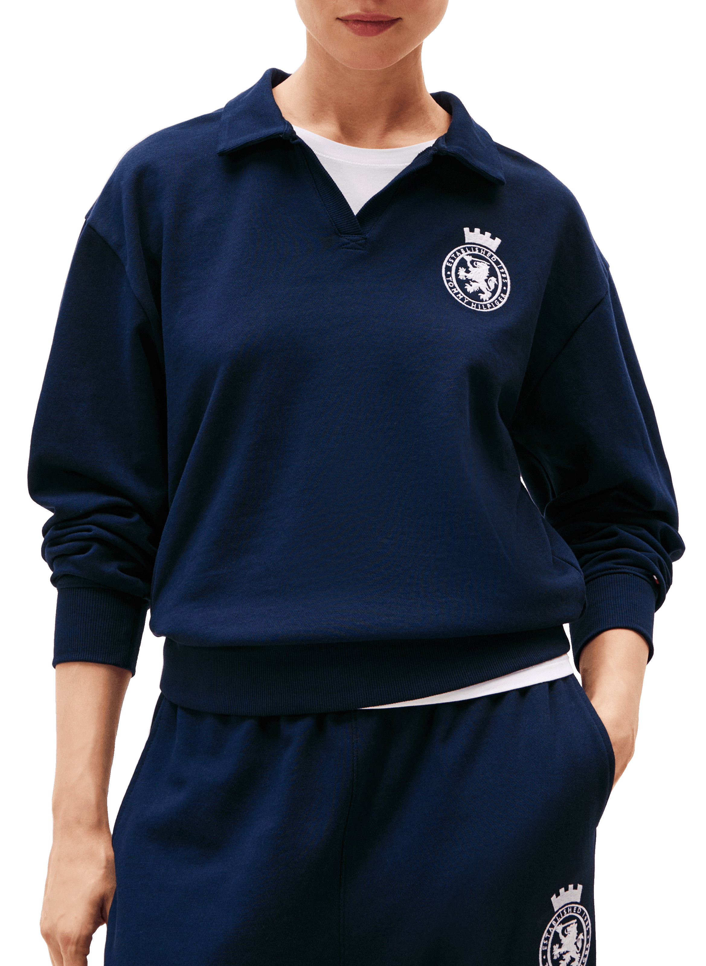 TOMMY HILFIGER Cotton blend indoor sweater Blue