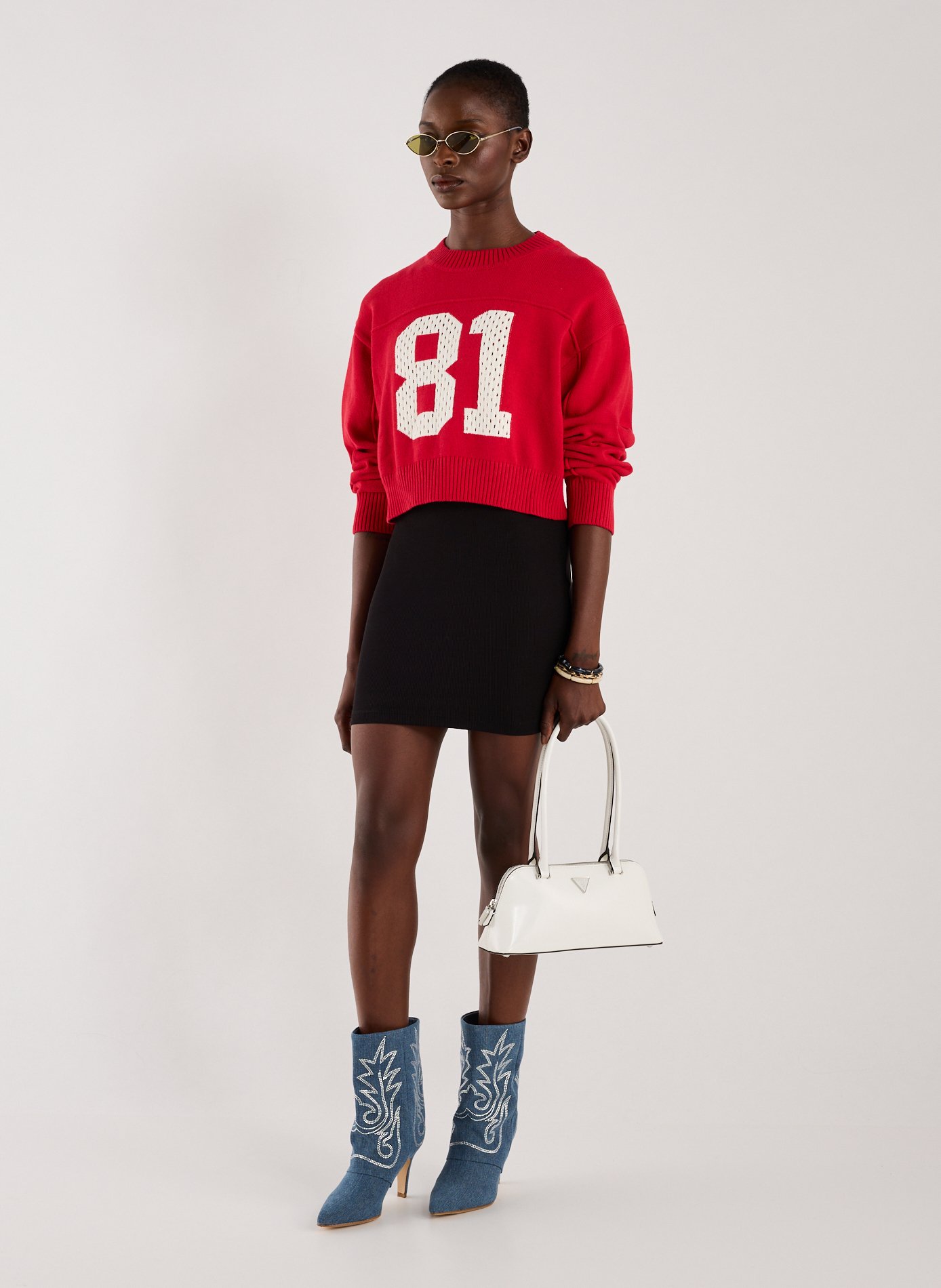 Pull en coton GUESS Rouge