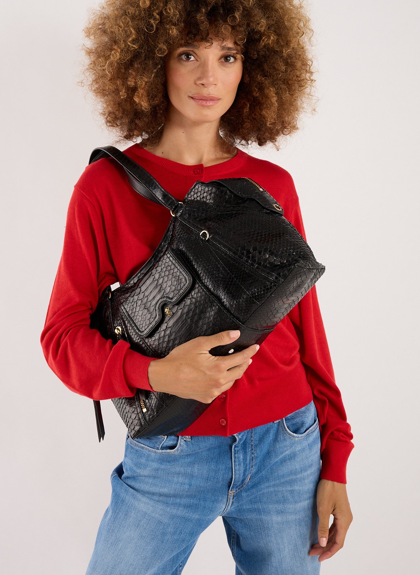 Sac Juno en cuir CLARIS VIROT Noir