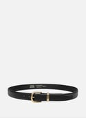 Ceinture - ceinture cuir lisse femme  Noir