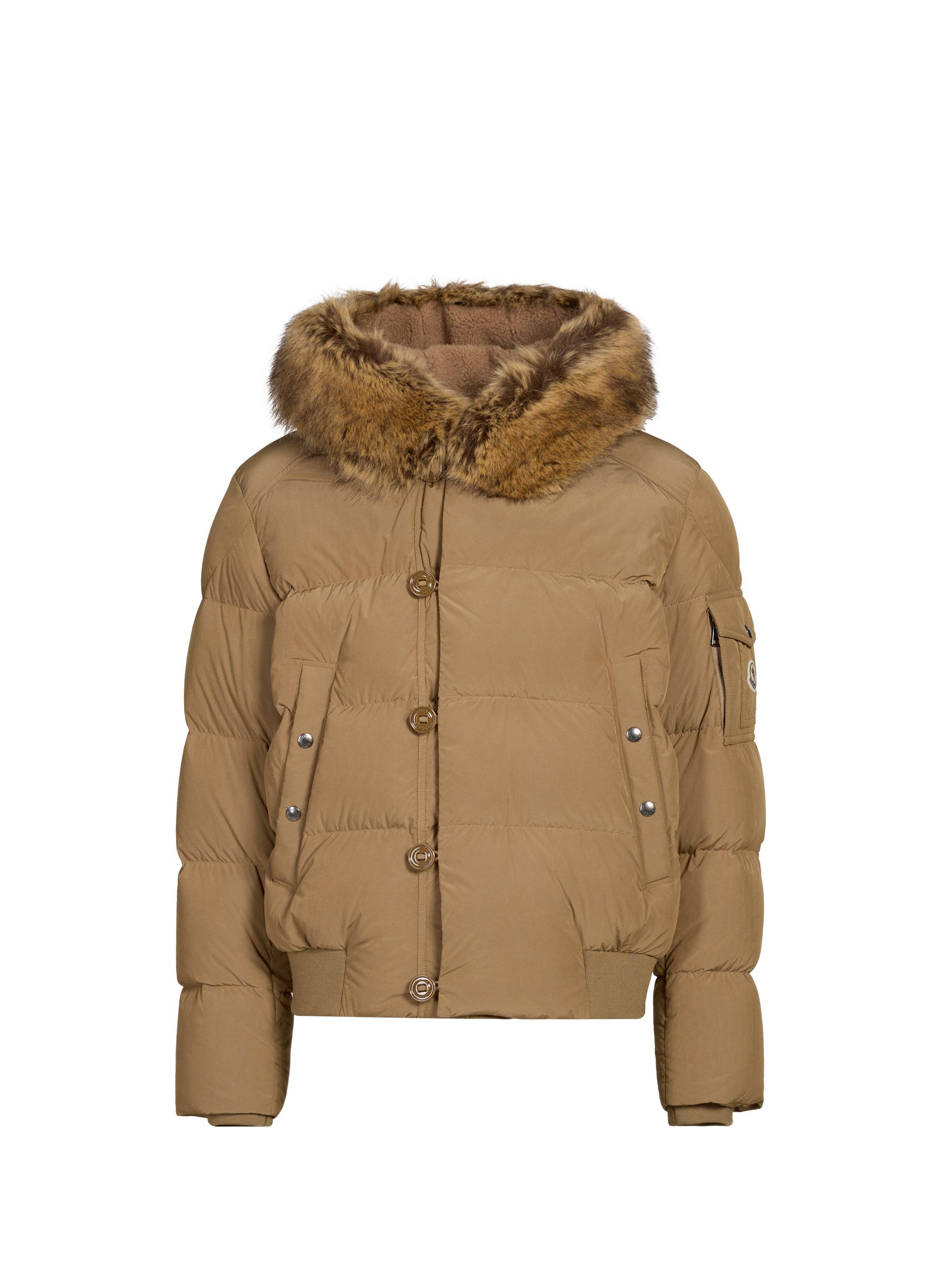 Doudoune à capuche  Beige by MONCLER MONCLER Doudoune à capuche  Beige