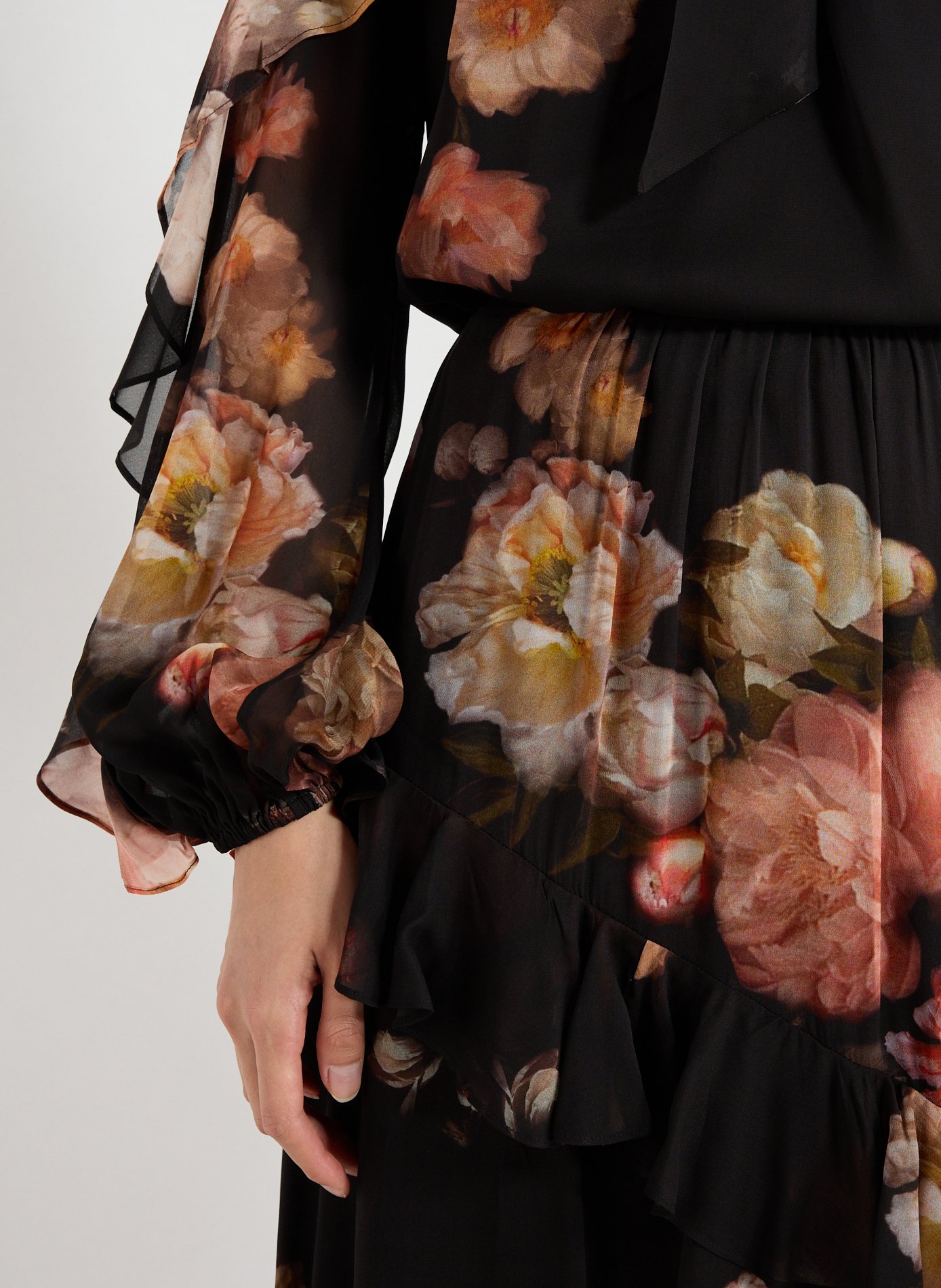 Blouse fleurie à col V ZIMMERMANN Multicolore