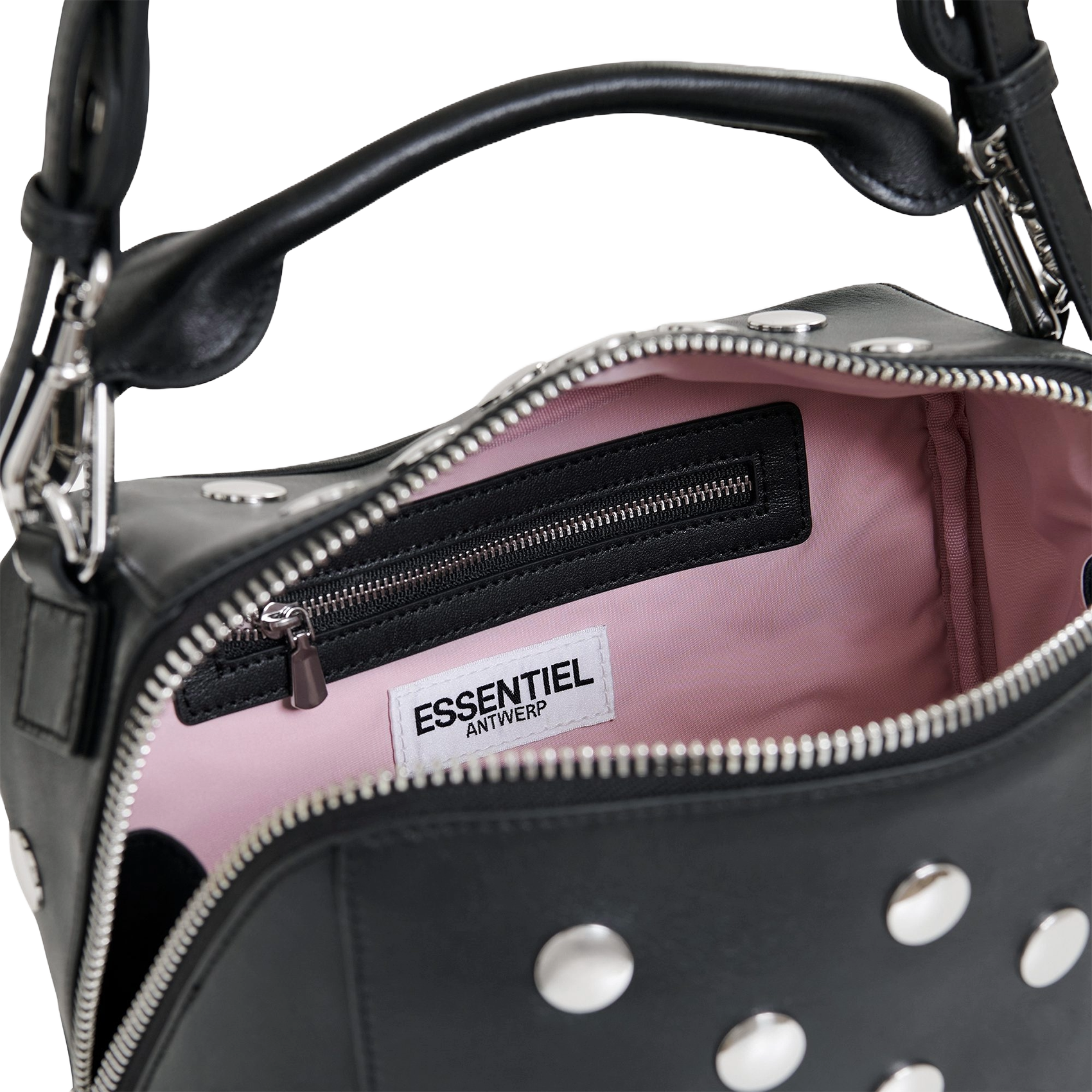 Sac bandoulière en cuir imona ESSENTIEL ANTWERP Noir