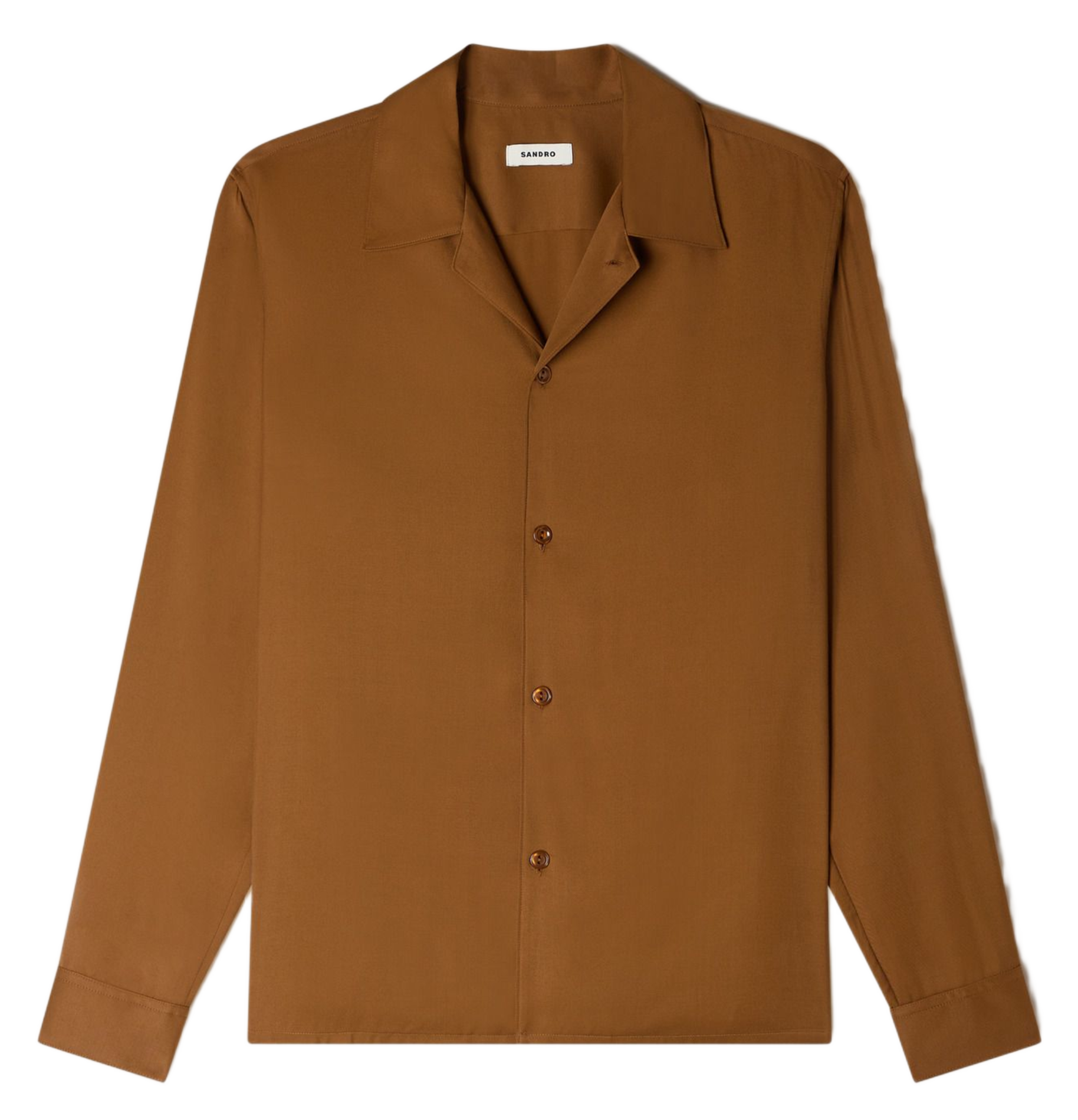 Chemise fluide regular-fit SANDRO Marron