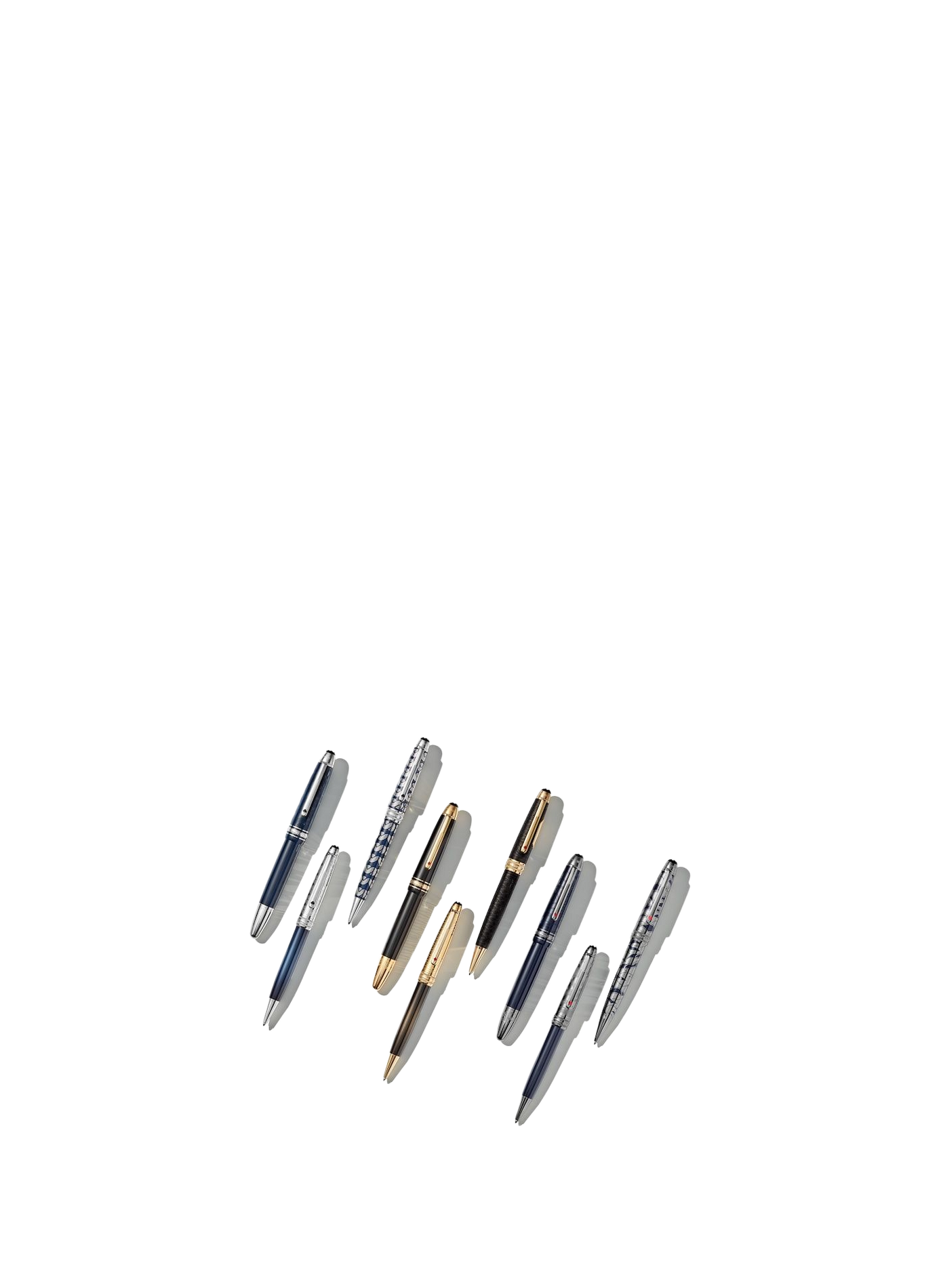 Luxurious resin ballpoint pen MONTBLANC Blue