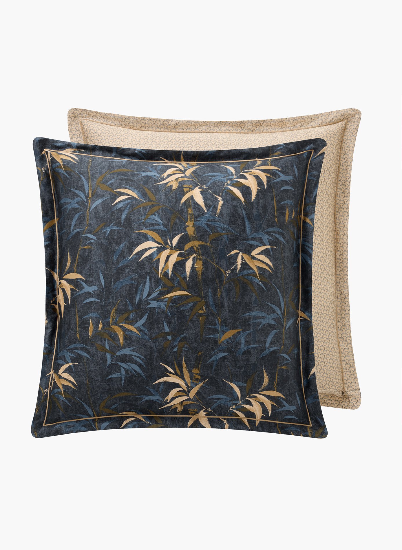 TAIE D'OREILLER Contemplation ANNE DE SOLENE Bleu