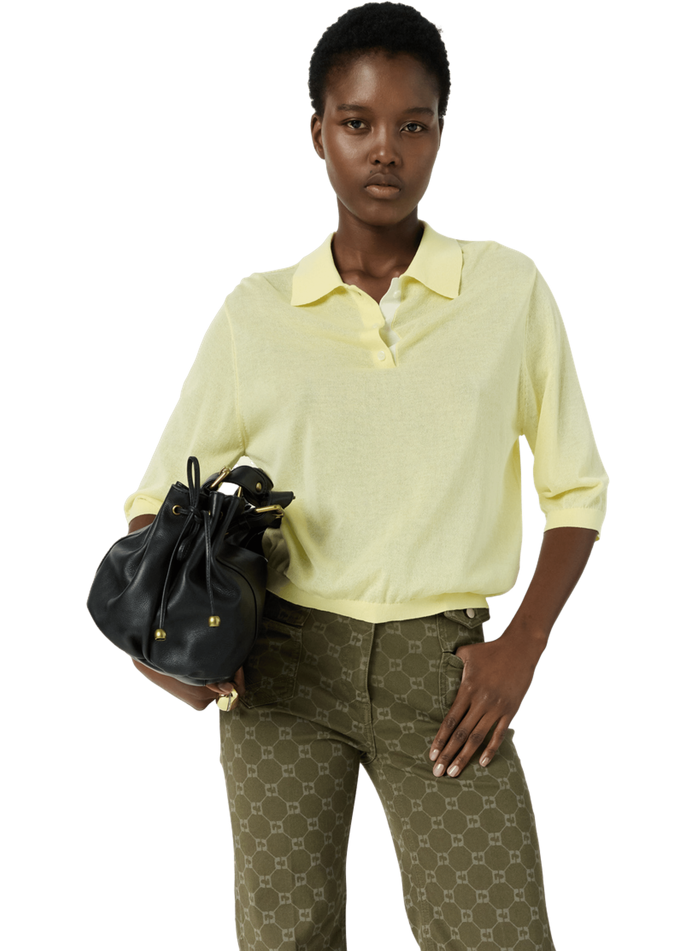 Polo en maille fine - laika GERARD DAREL Jaune