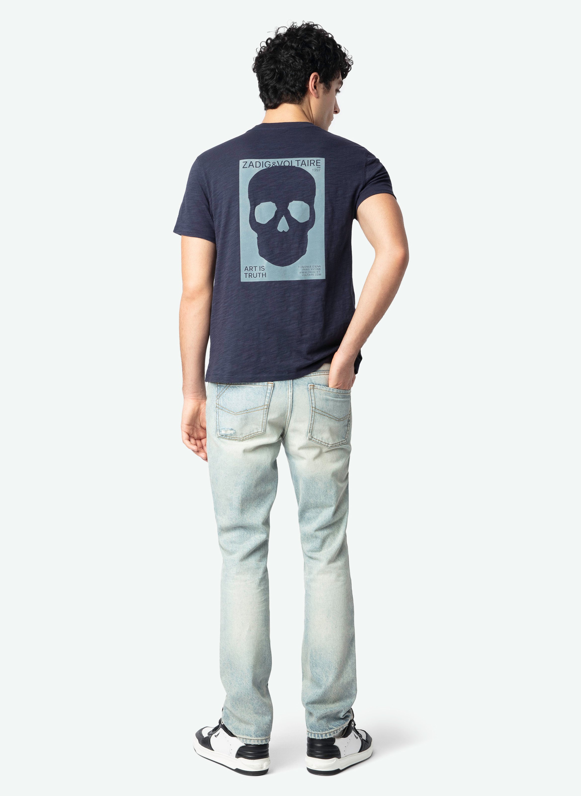 Jean droit en coton mélangé john ZADIG&VOLTAIRE Bleu