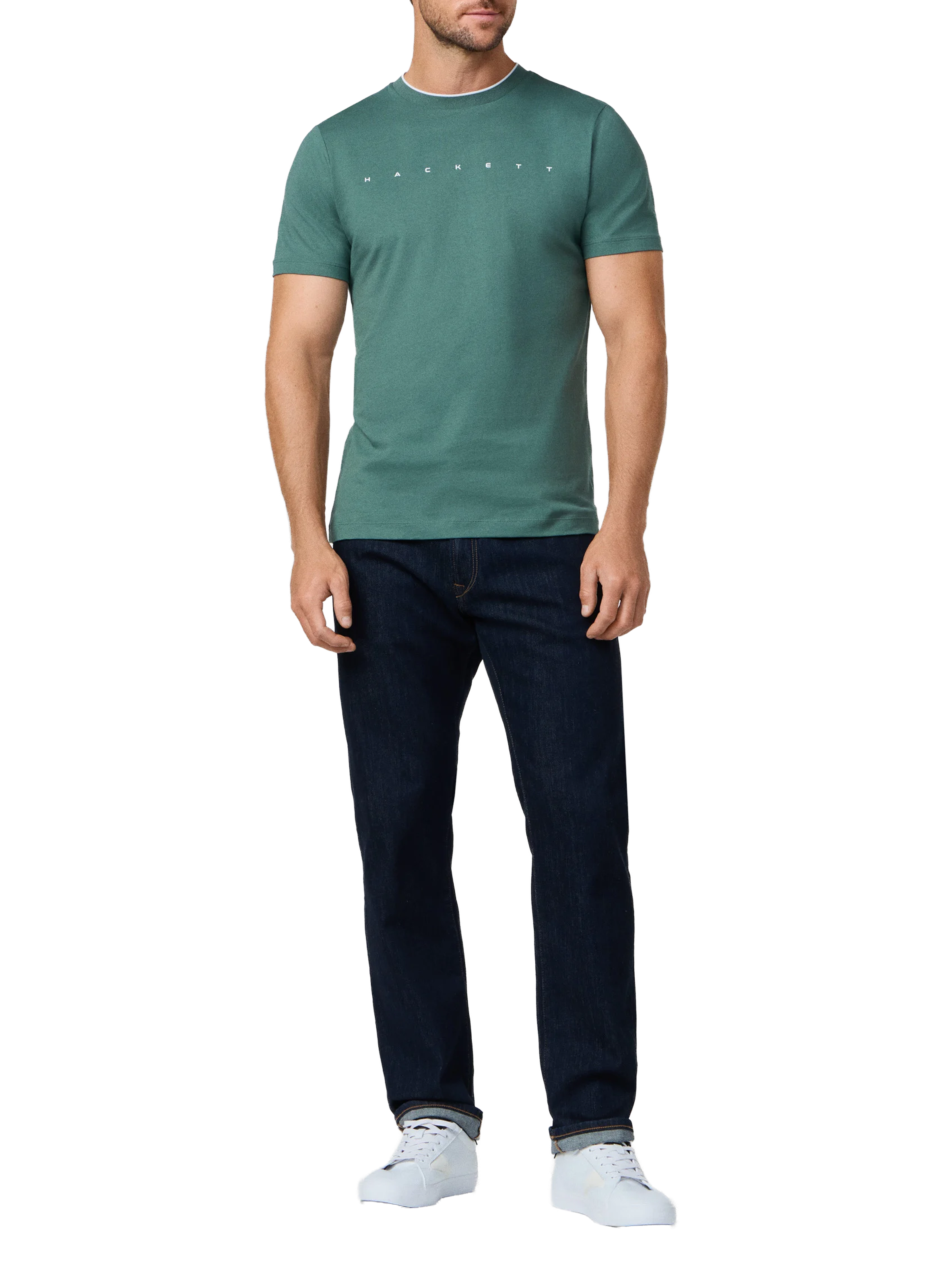 T-shirt en coton HACKETT Vert