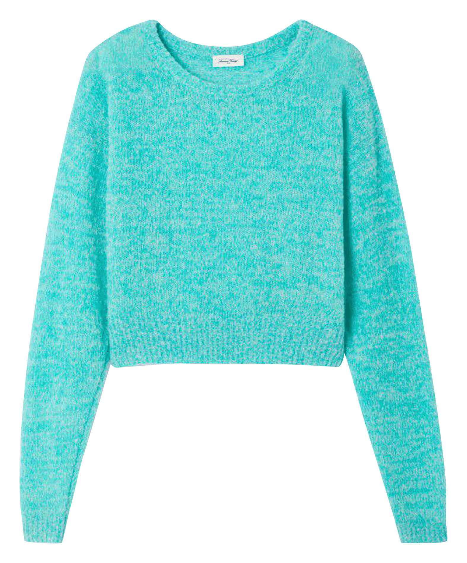 Pull oversize col rond en laine mélangée nuggy AMERICAN VINTAGE Bleu