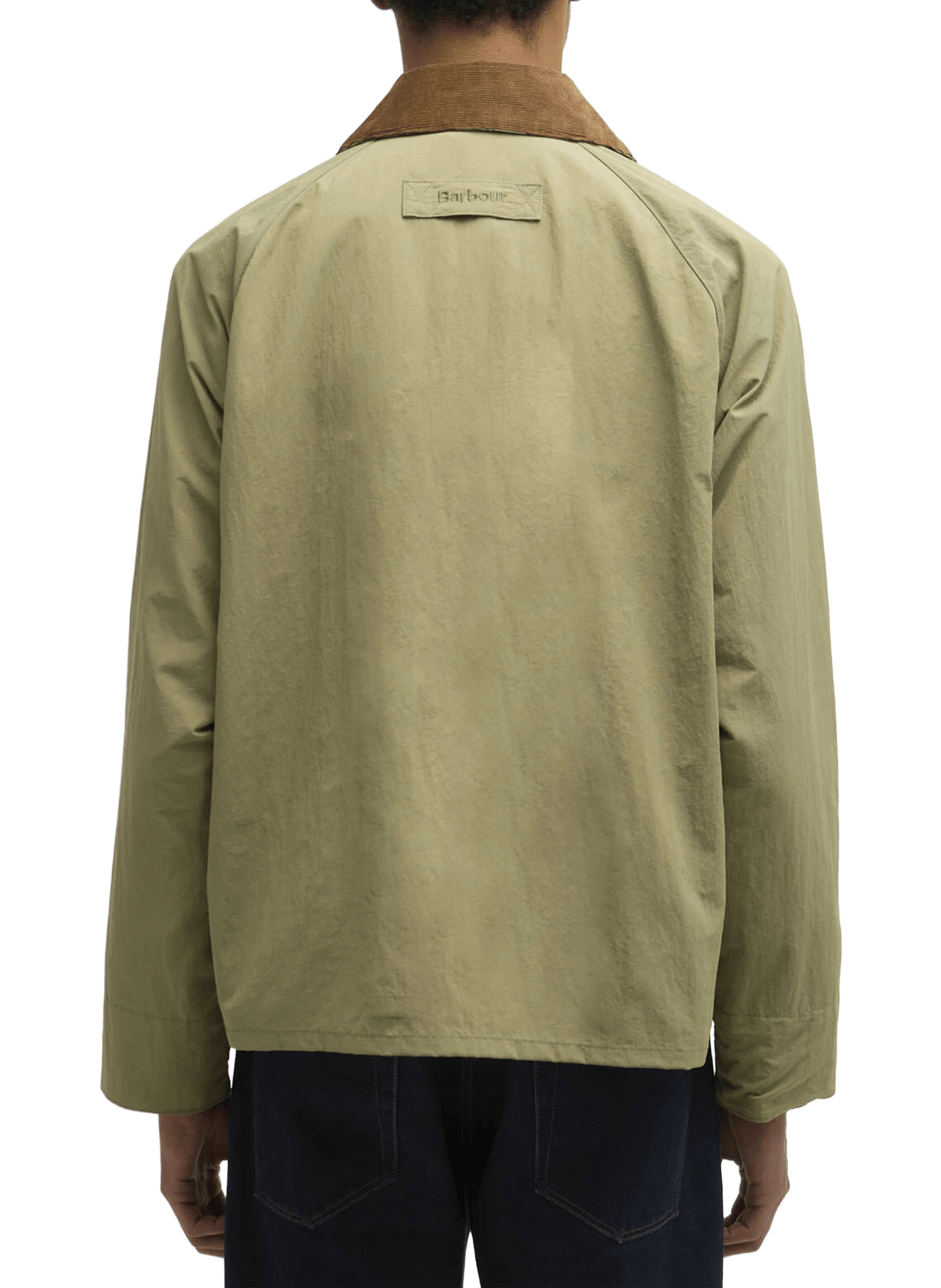 Veste droite col boutonné BARBOUR Vert