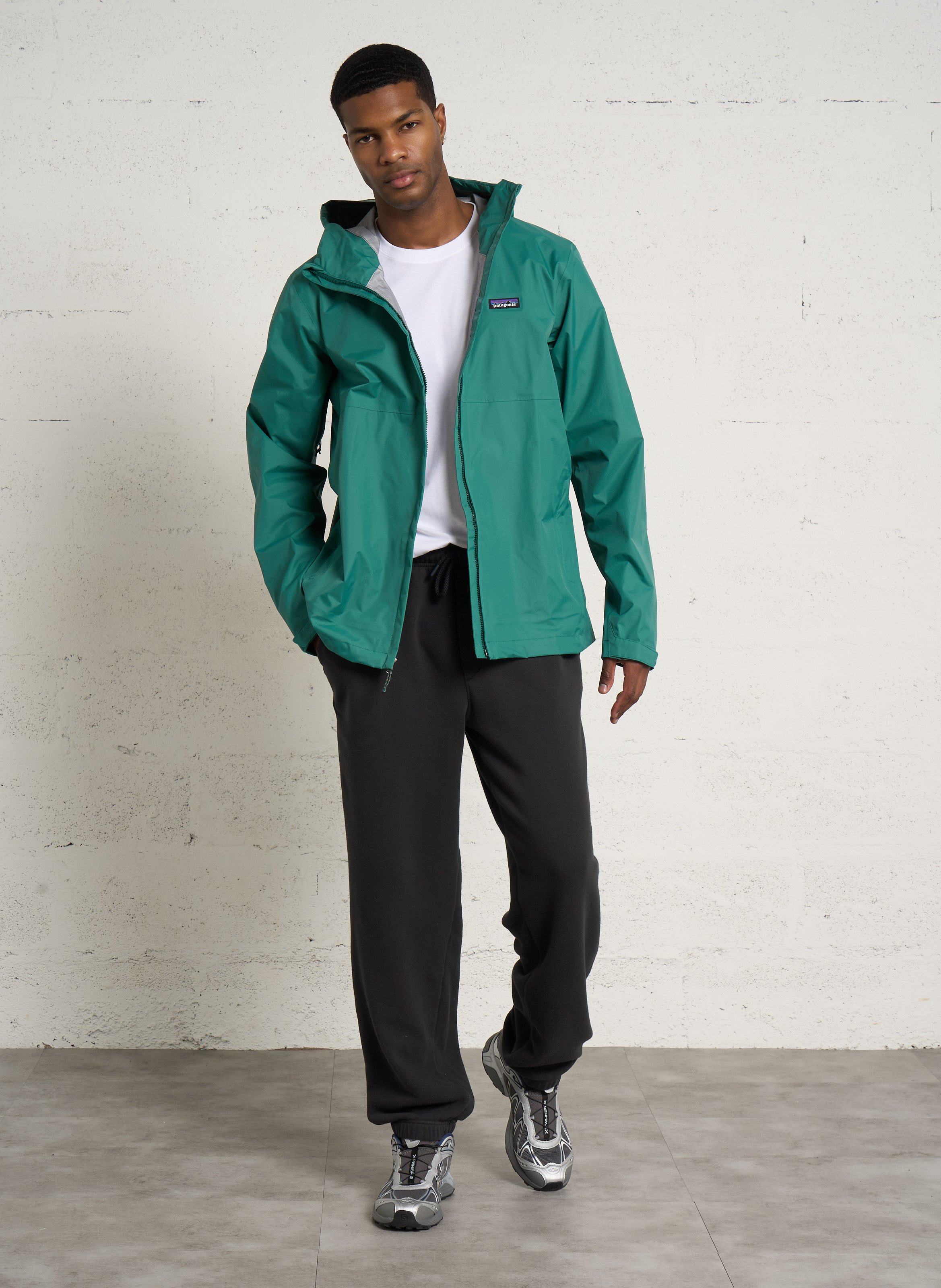 Jogging ample en coton stretch atubay-b AMERICAN VINTAGE Noir