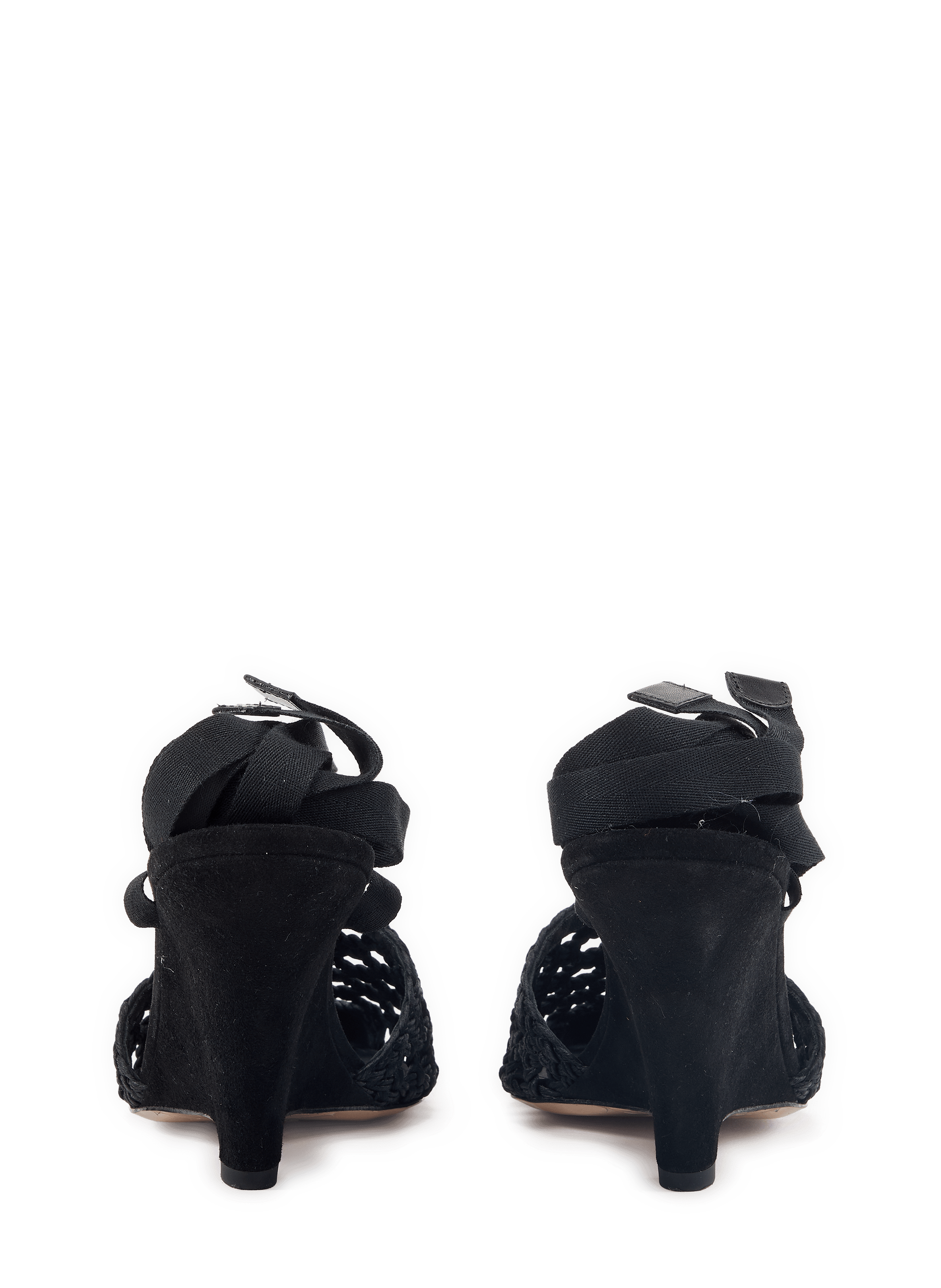 Les Espadrilles hautes en cuir JACQUEMUS Noir