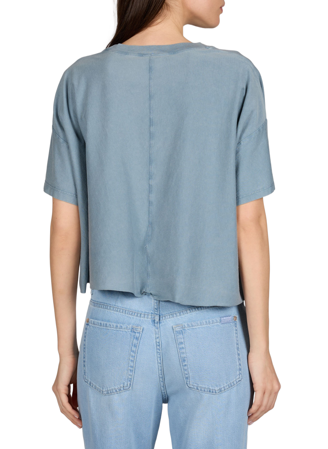 T-shirt cropped Farpy en coton BELLEROSE Bleu
