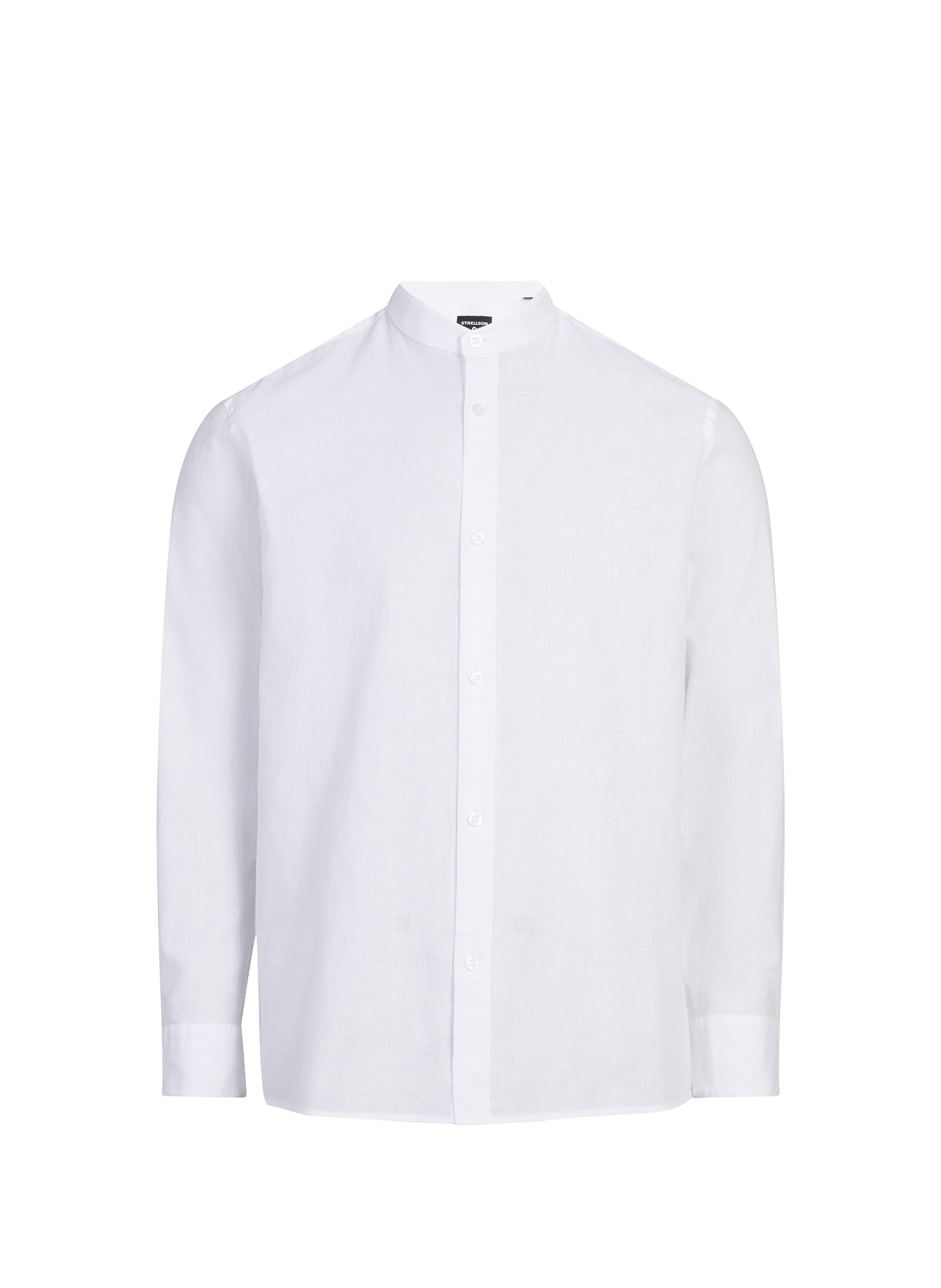 Straight shirt in cotton and linen STRELLSON White