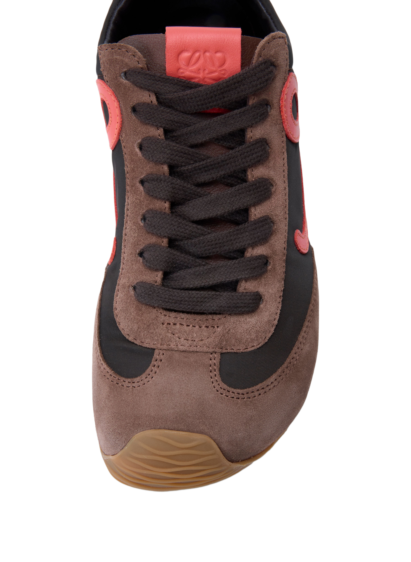 Ballerina-Sneakers Runner 2.0 aus Nylon und Kalbsleder LOEWE Braun